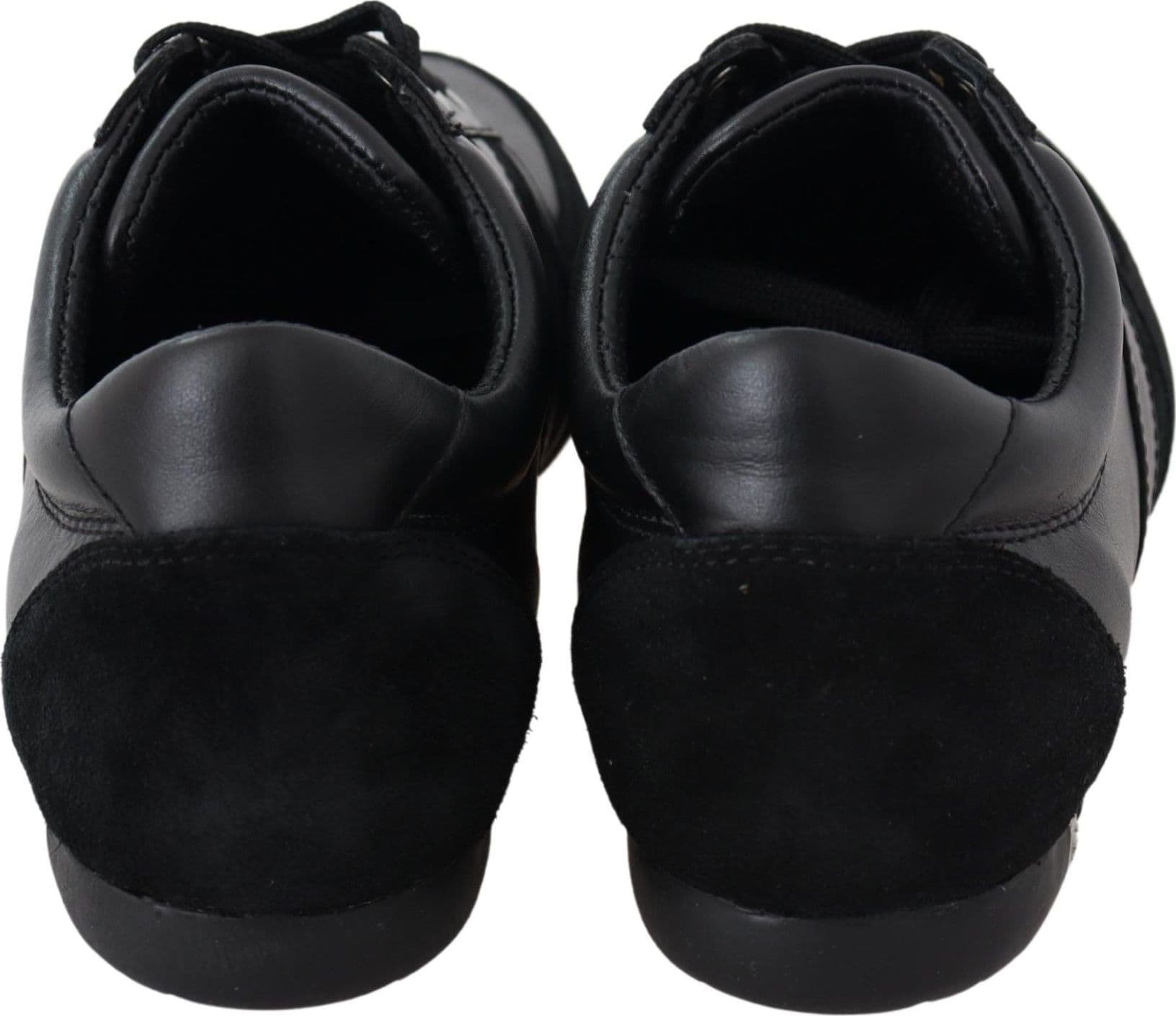 Dolce & Gabbana Black Logo Leather Casual Sneakers Shoes - 7