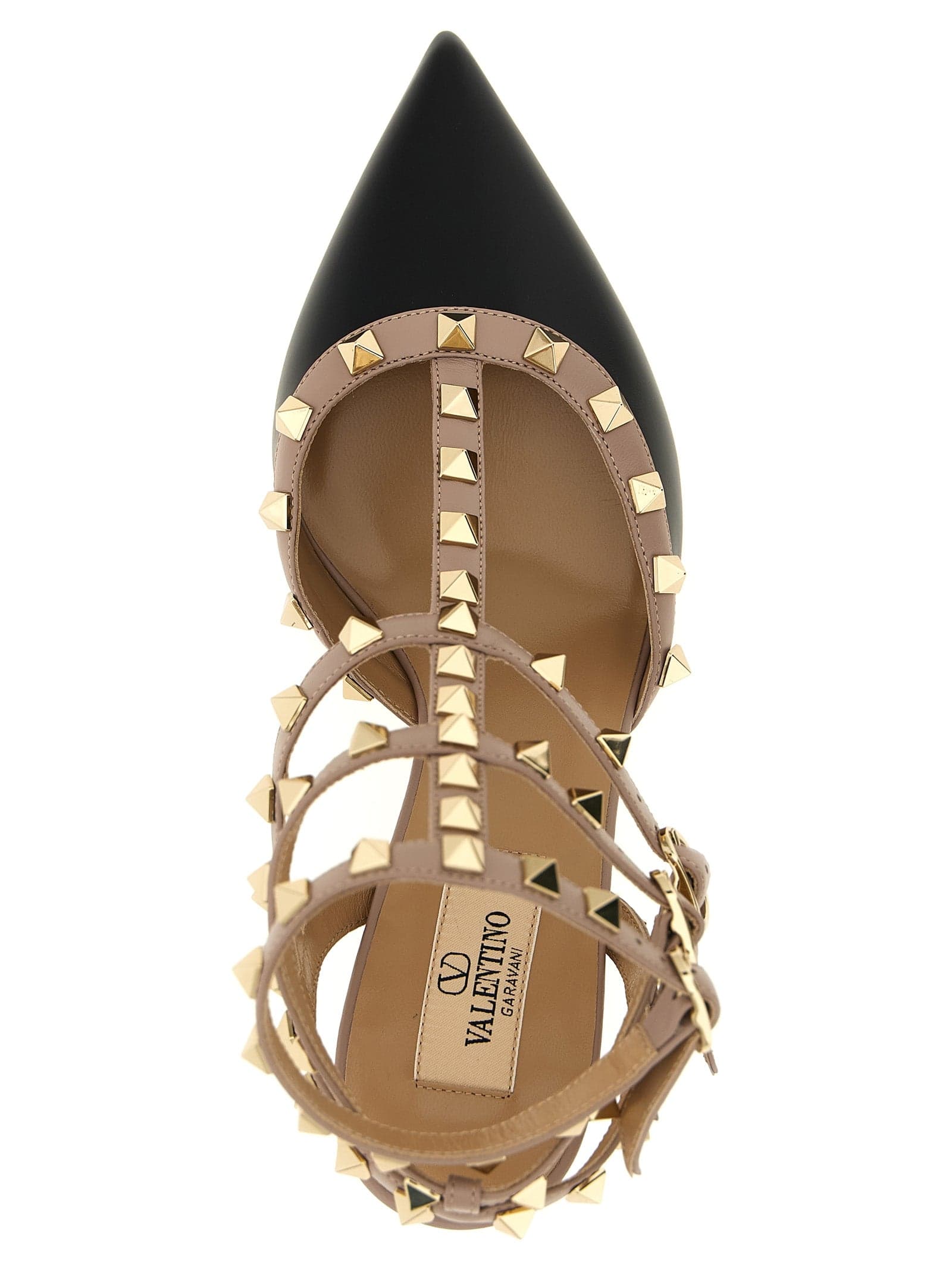 Valentino Garavani Multicolor Lamb Leather Mid Heel Pumps - 4