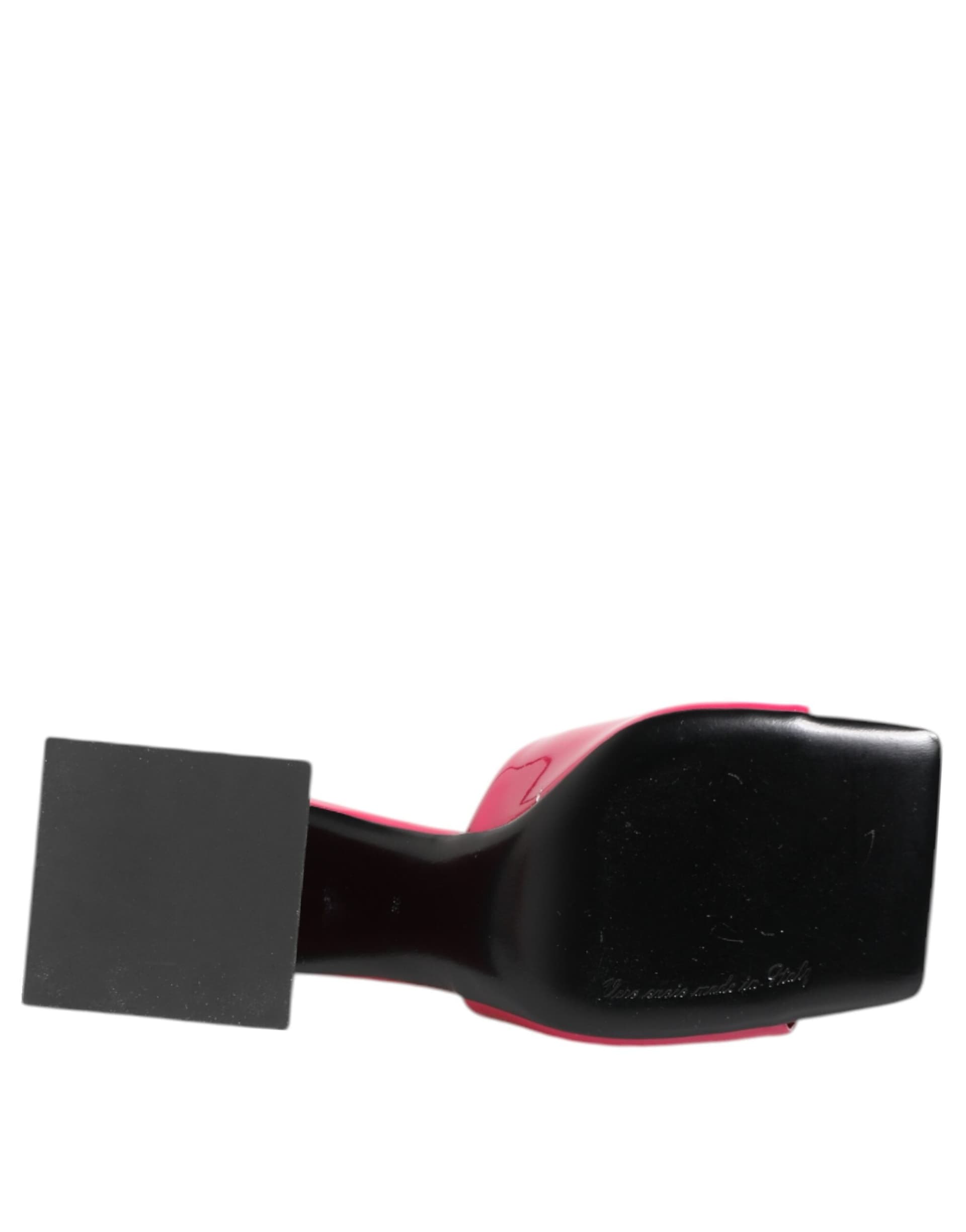 Dolce & Gabbana Pink Open Toe Block Heel Mules Sandals Shoes - 8