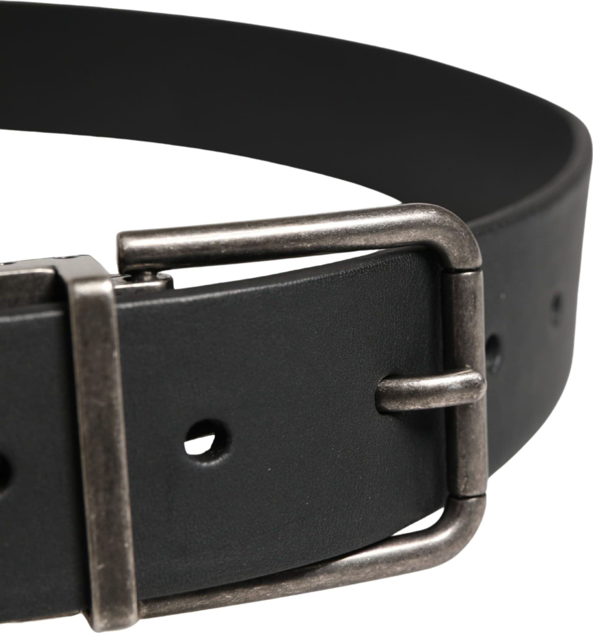 Dolce & Gabbana Men Black Classic Leather Metal Buckle Belt - 4