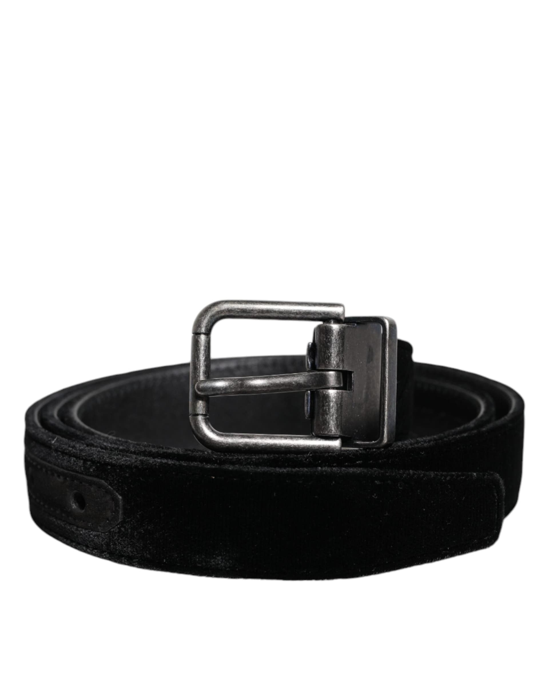 Dolce & Gabbana Black Leather Metal Buckle Classic Belt - 2