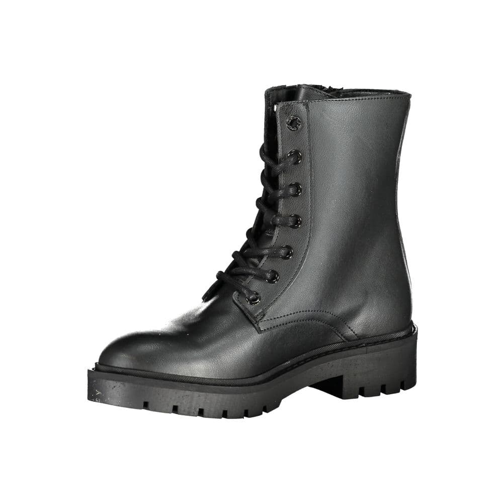 Calvin Klein Black Polyurethane Women Ankle Boot - 3