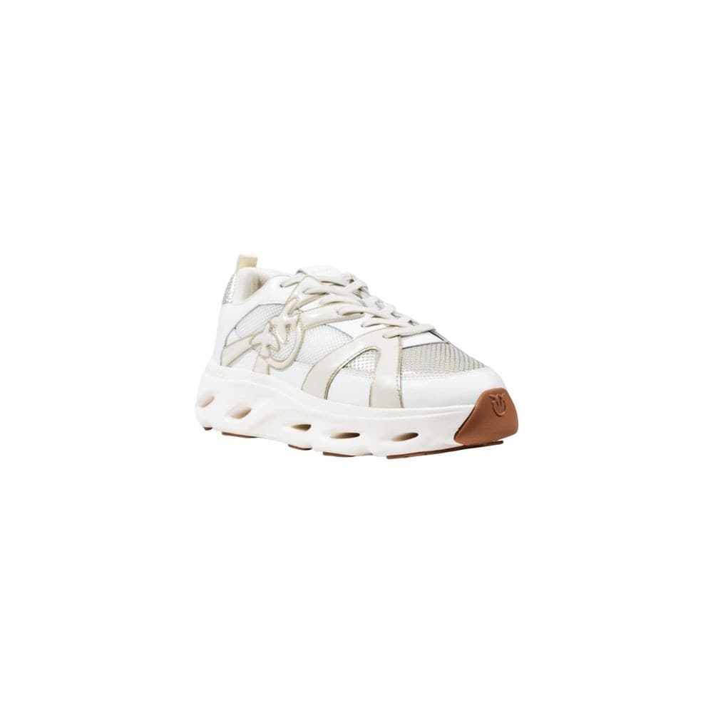 PINKO White Leather Athletic Sneakers - 2