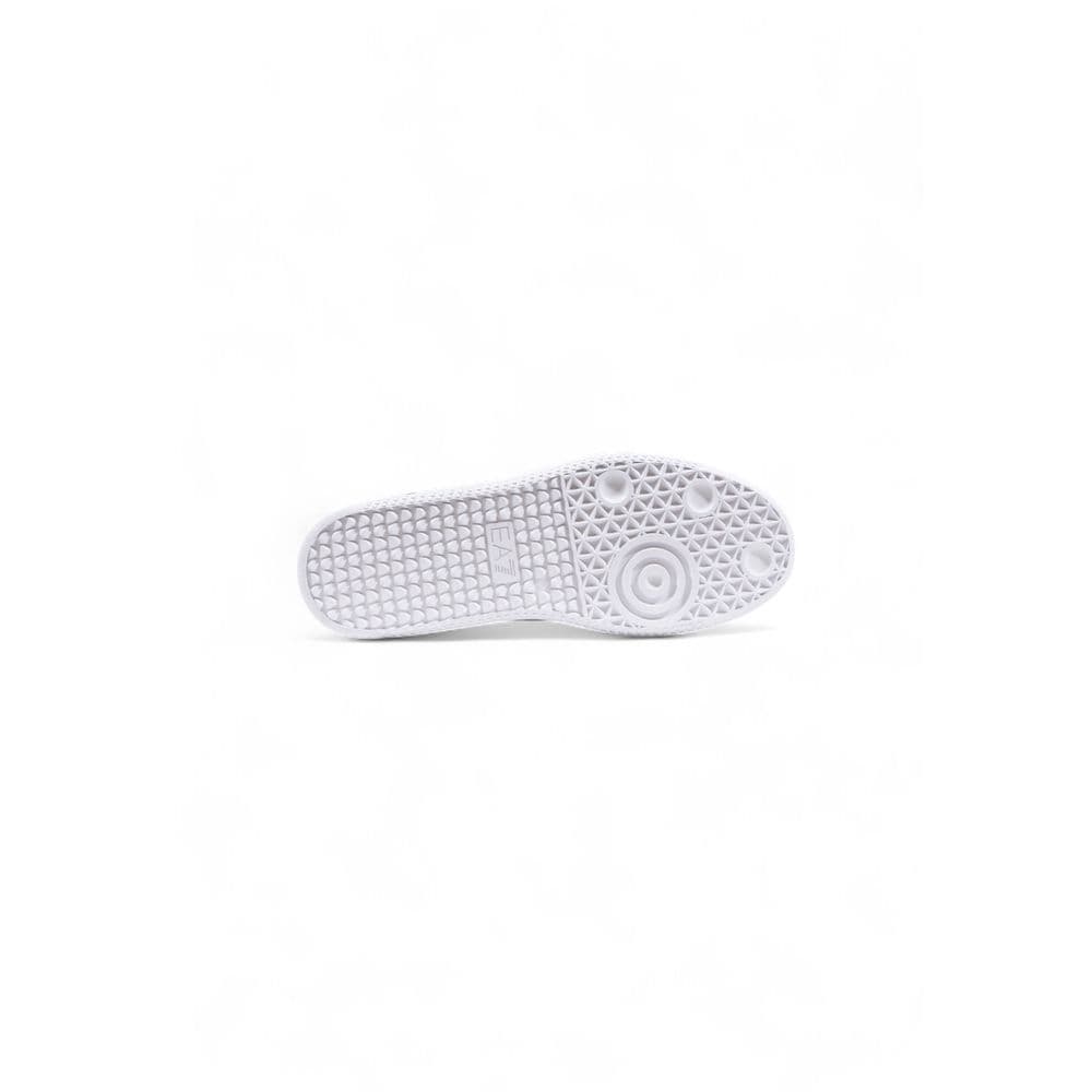 EA7 Emporio Armani Black And White Leather Athletic Sneakers - 5