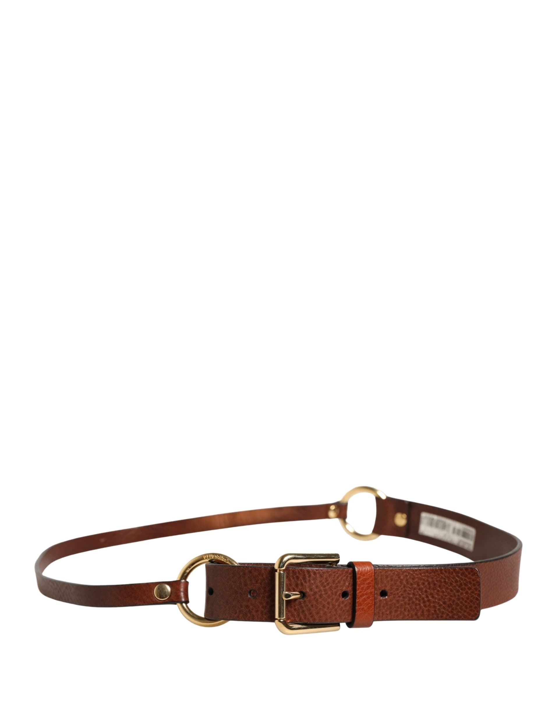 Dolce & Gabbana Men Brown Classic Leather Metal Buckle Belt - 3