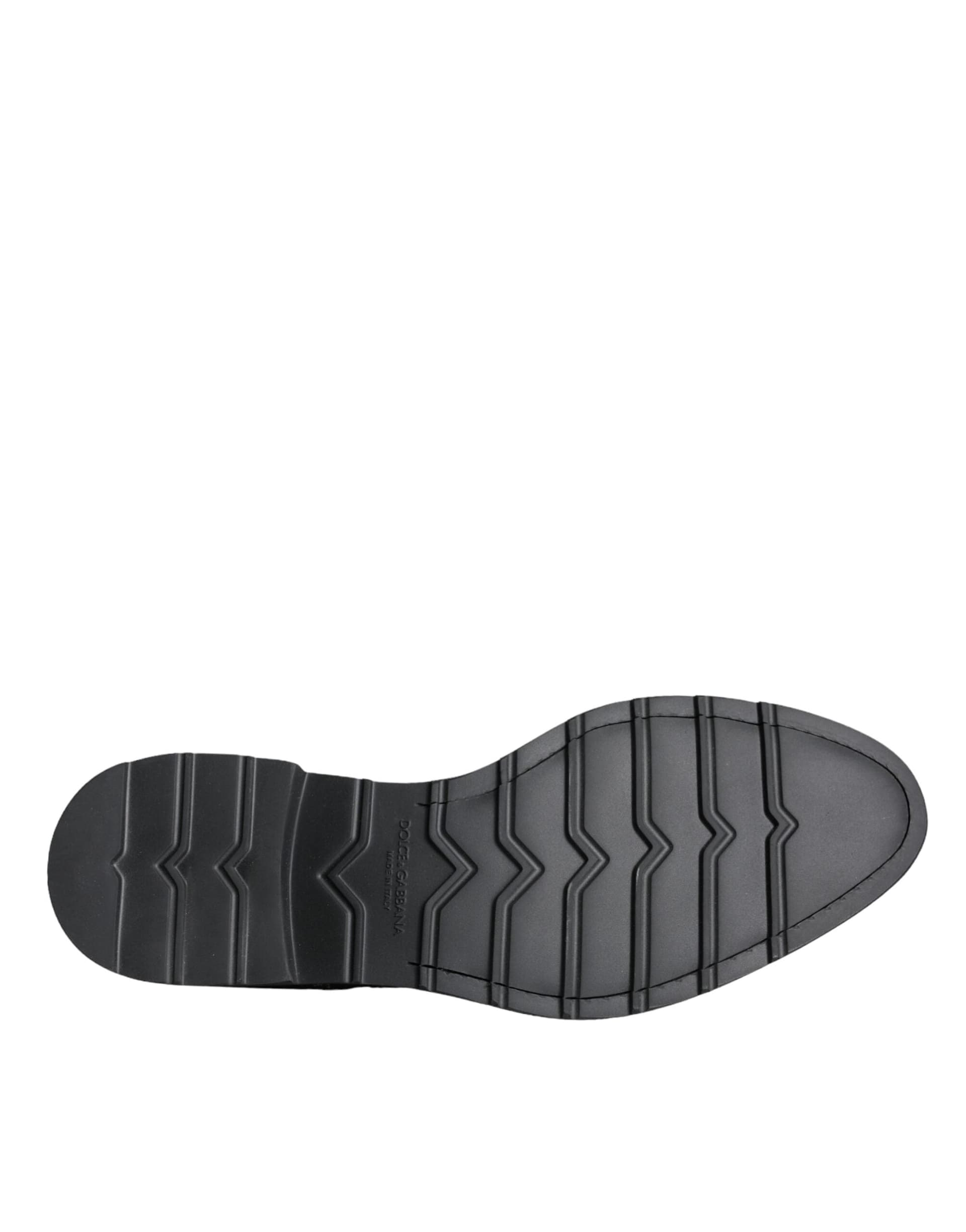 Dolce & Gabbana Black Suede Sicilia Lace Up Formal Shoes - 7