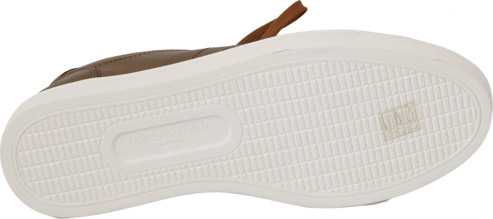 Dolce & Gabbana Gold Leather Mens Casual Sneakers - 4