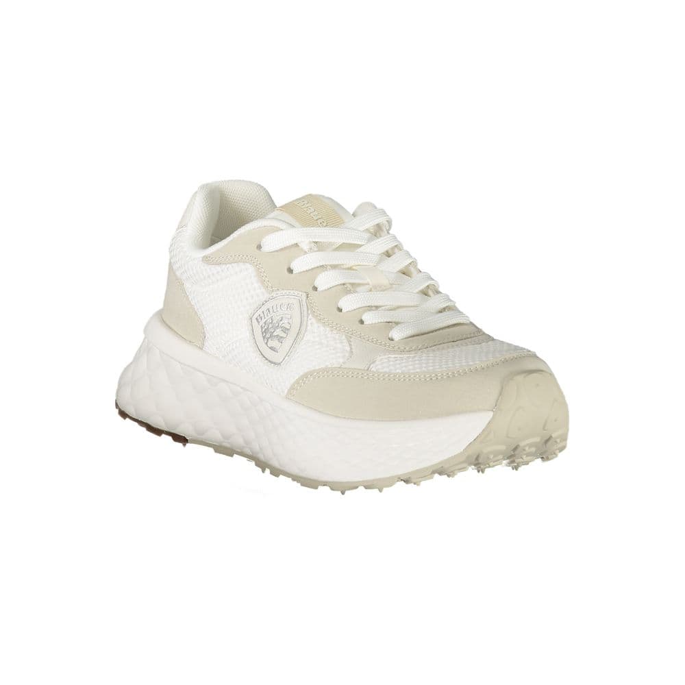 Blauer White Polyurethane Women Sneaker - 2