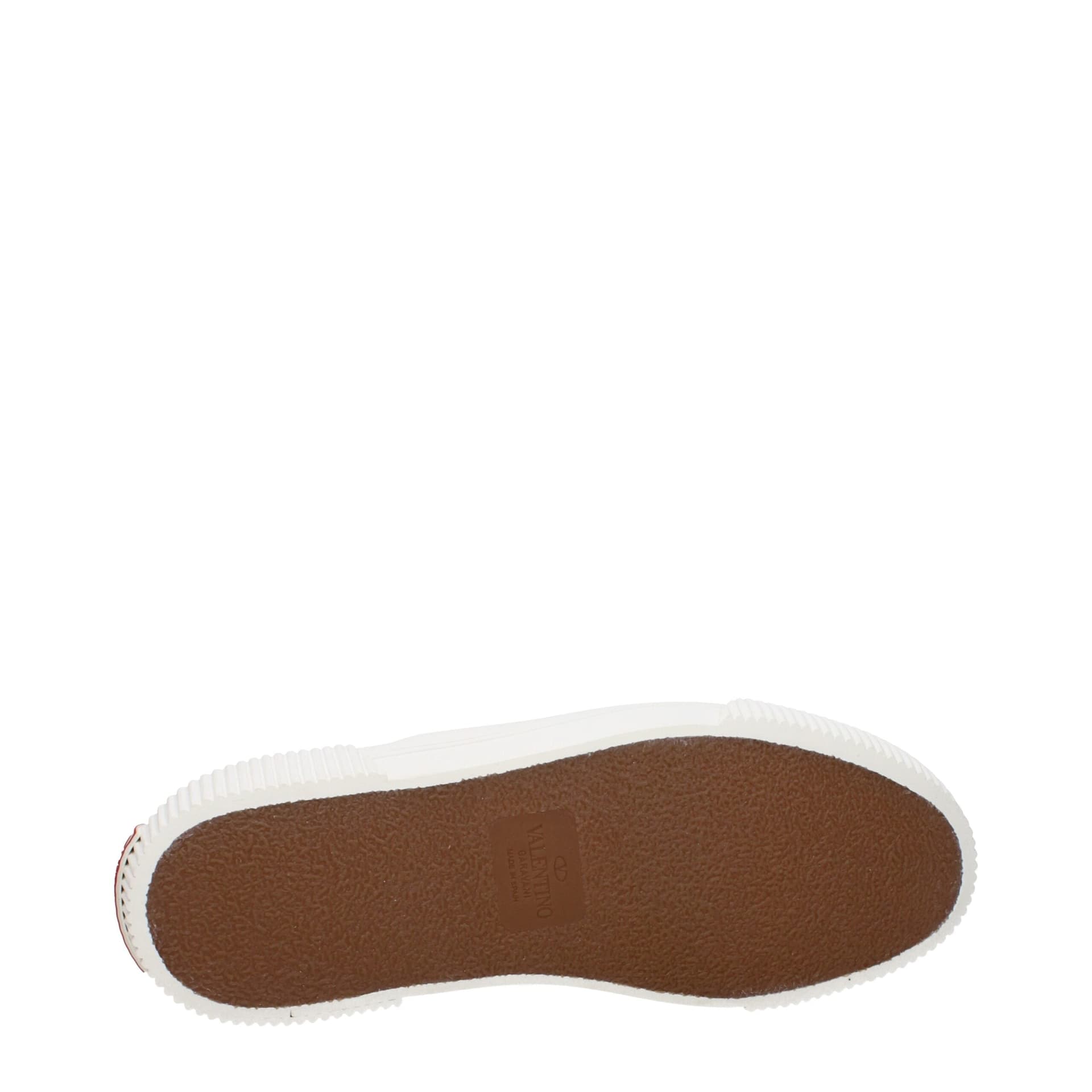 Valentino Garavani White Fabric Slip-On Loafers - 5
