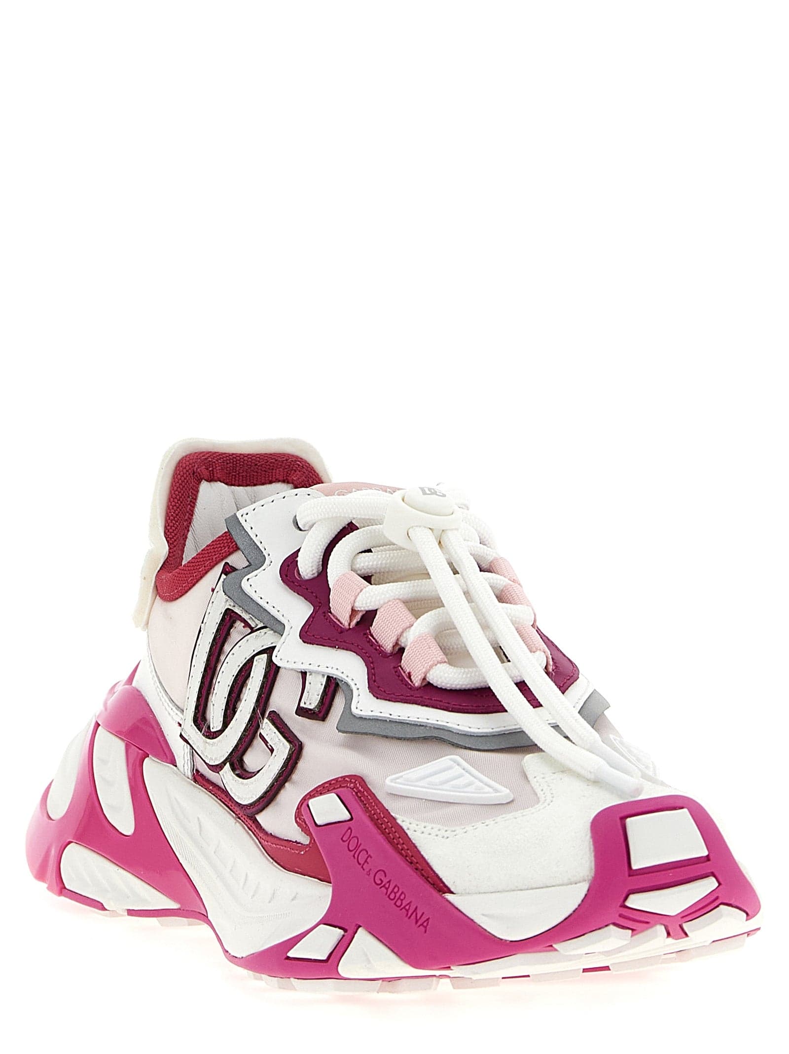 Dolce & Gabbana Fuchsia Viscose Athletic Sneakers - 2