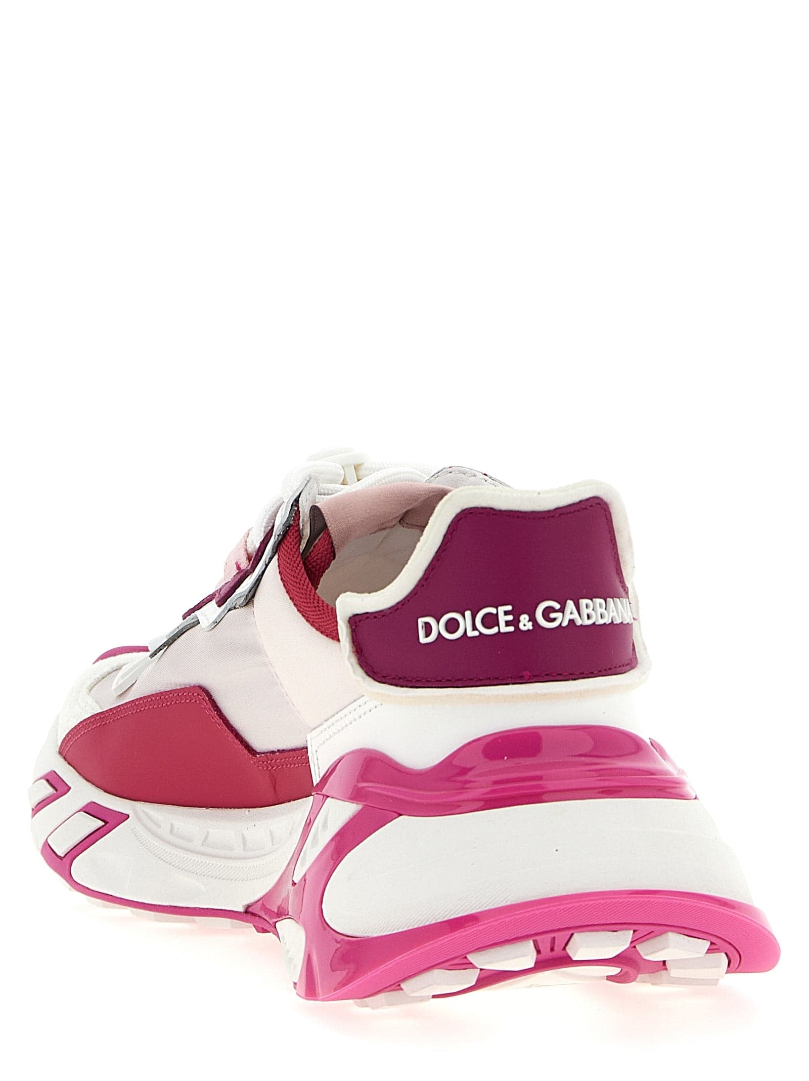 Dolce & Gabbana Fuchsia Viscose Athletic Sneakers - 3