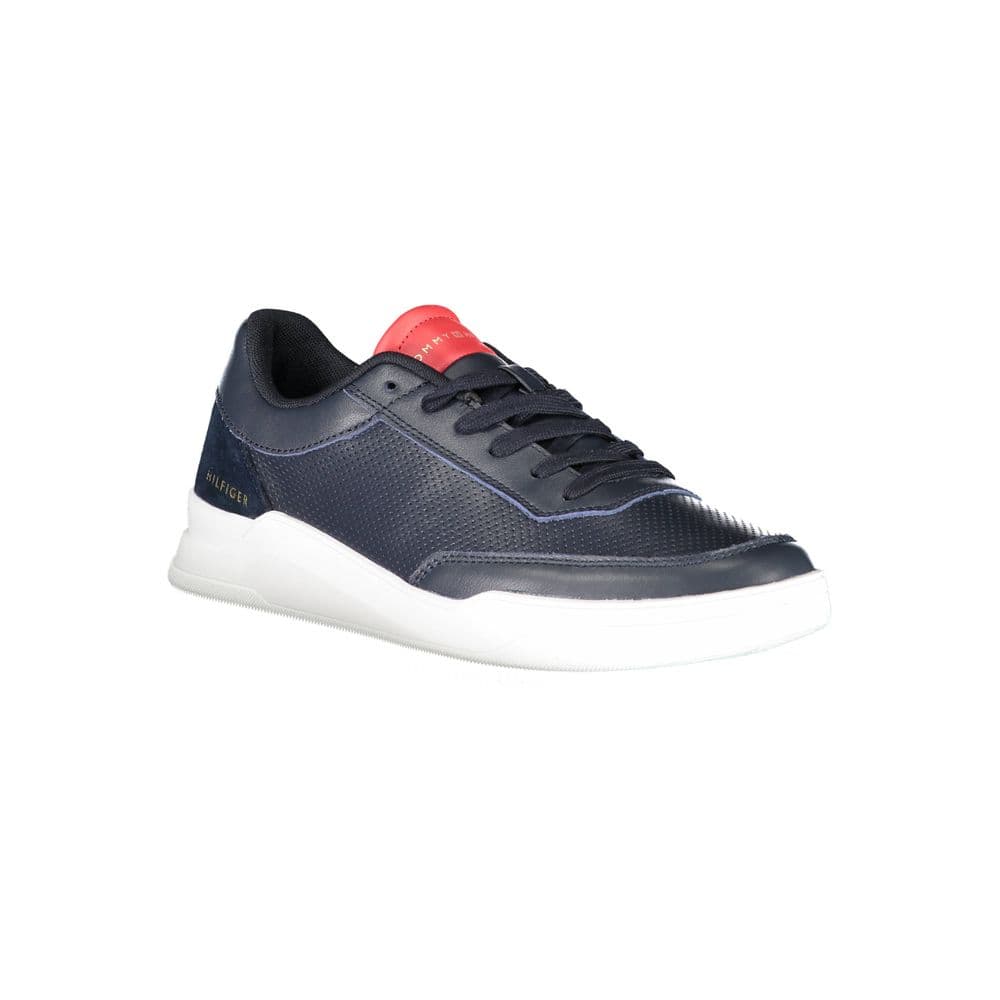 Tommy Hilfiger Blue Leather Men Sneaker - 2