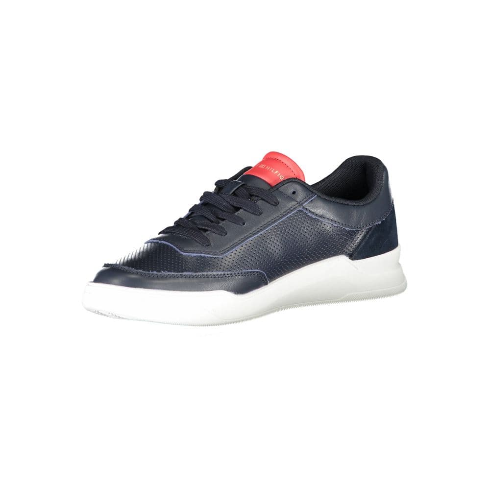 Tommy Hilfiger Blue Leather Men Sneaker - 3