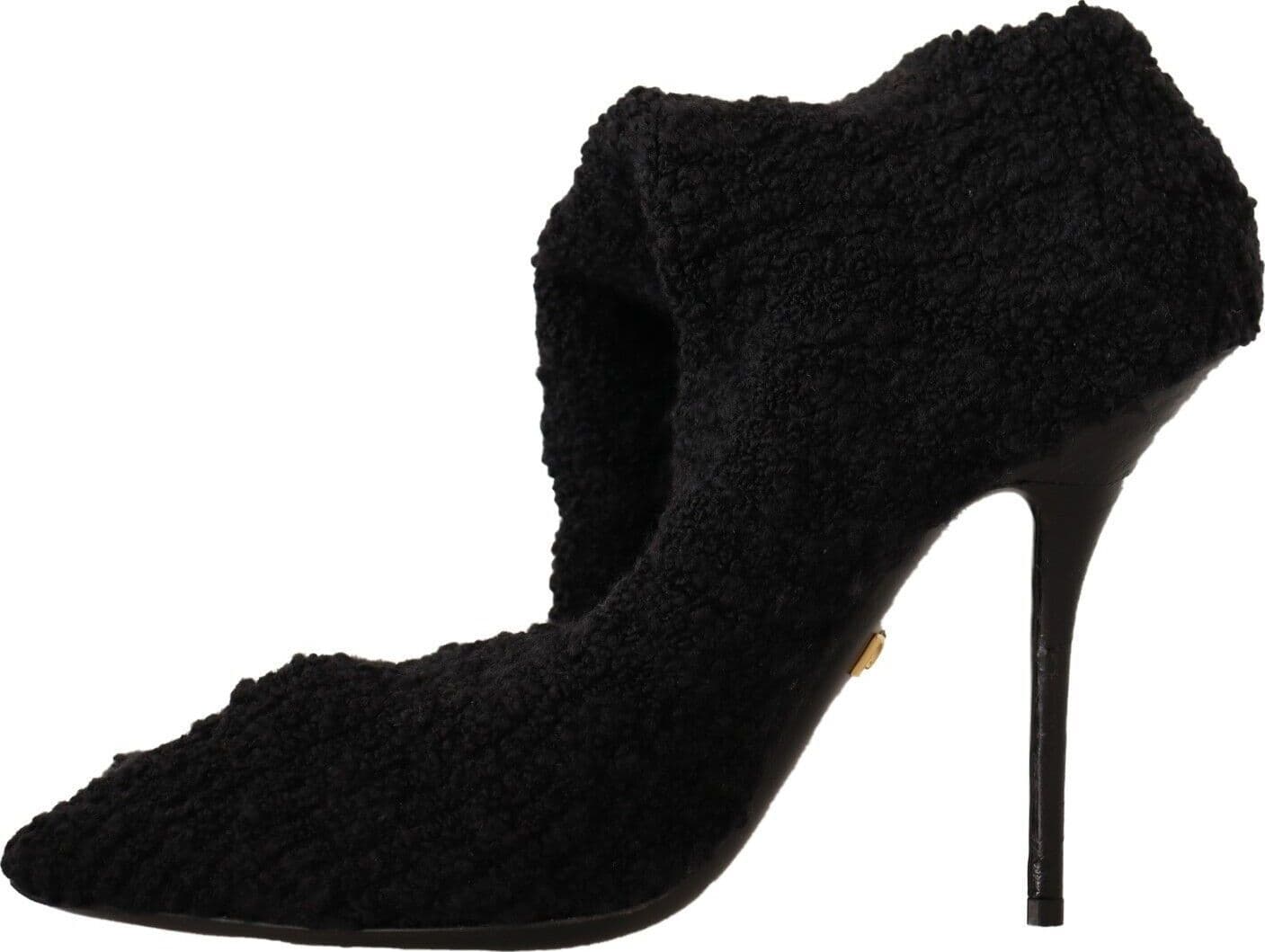 Dolce & Gabbana Black Stretch Socks Knee High Booties Shoes - 4