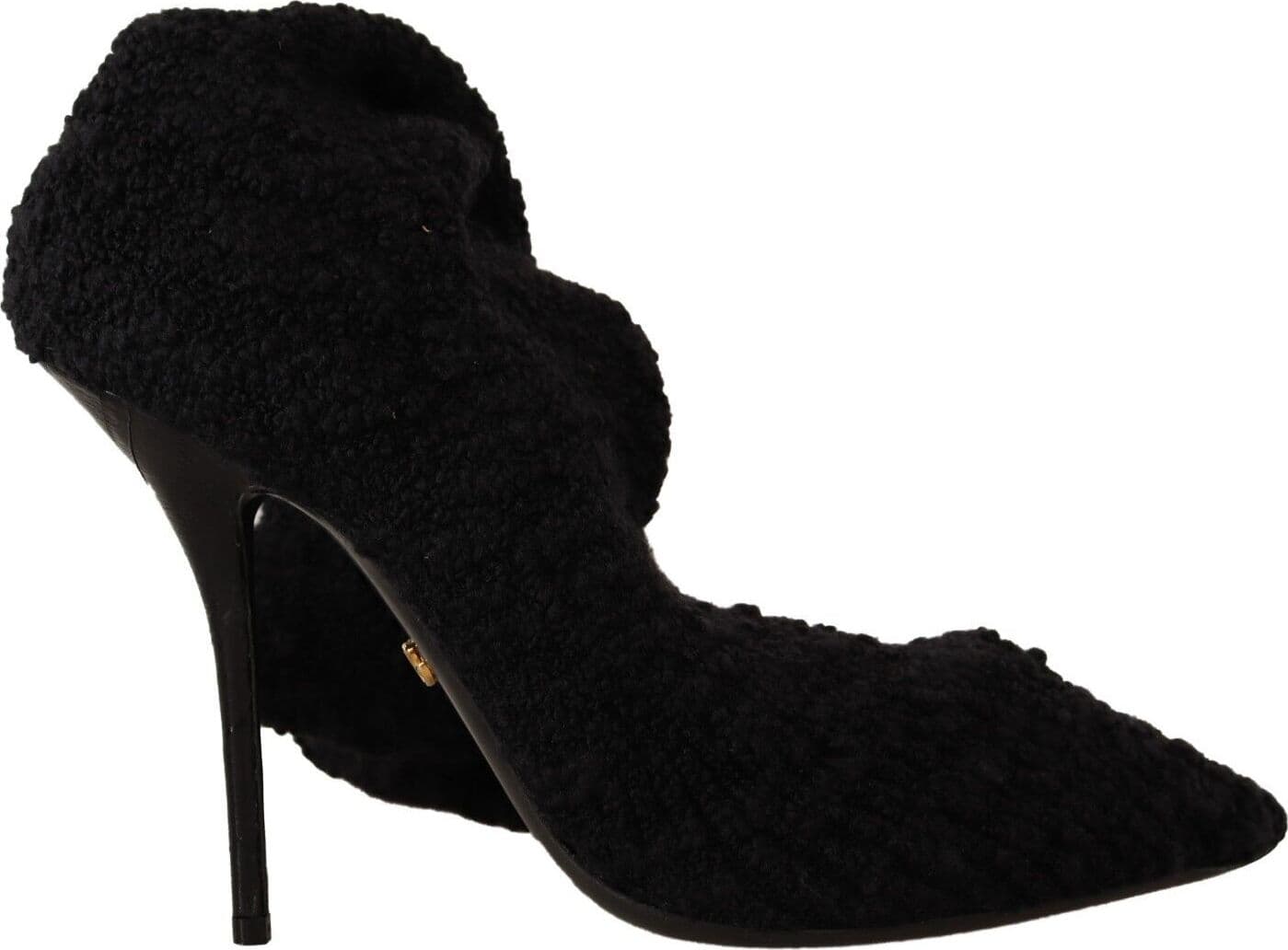 Dolce & Gabbana Black Stretch Socks Knee High Booties Shoes - 5