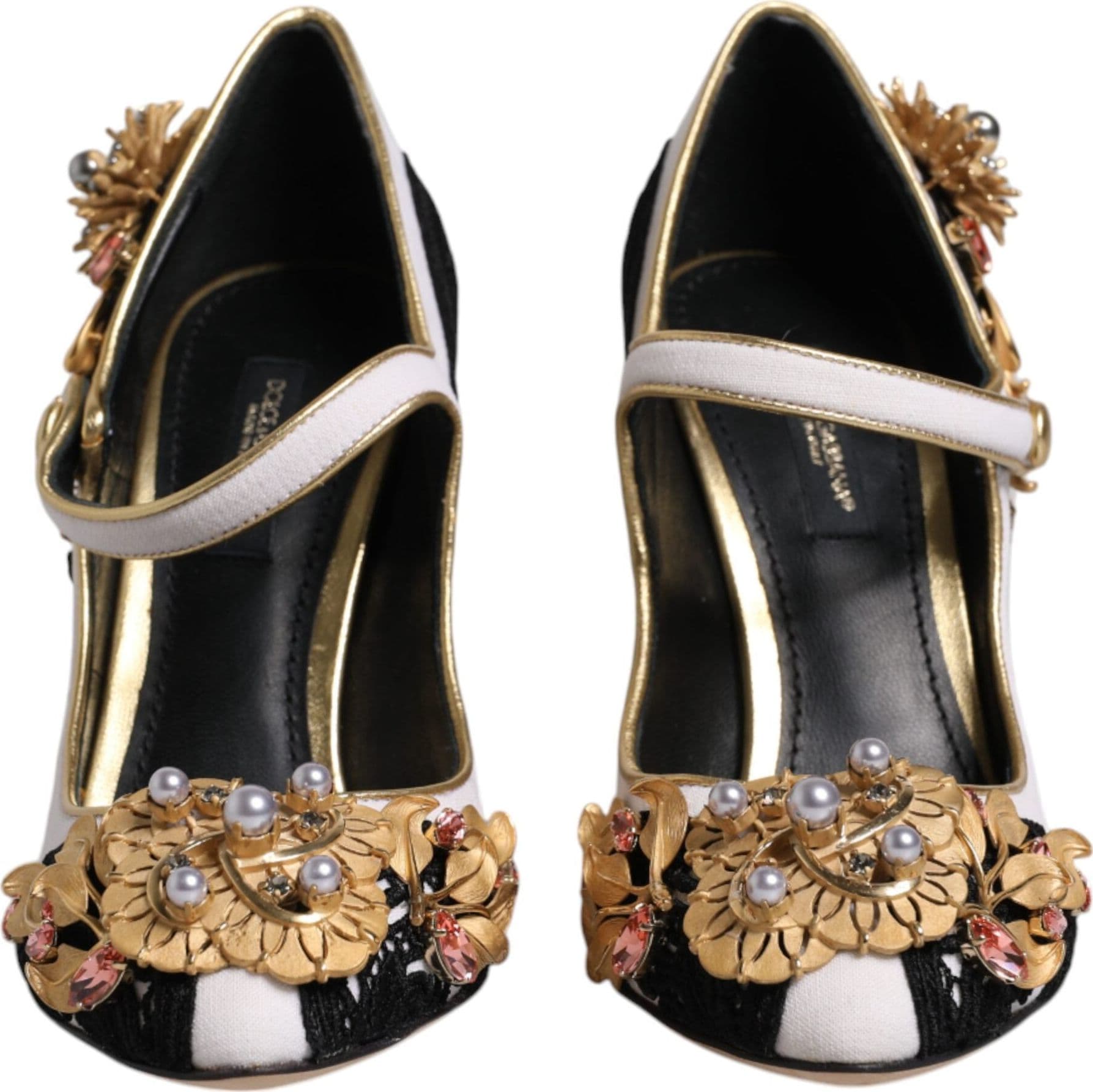 Dolce & Gabbana Multicolor Embellished Heels Pumps Shoes