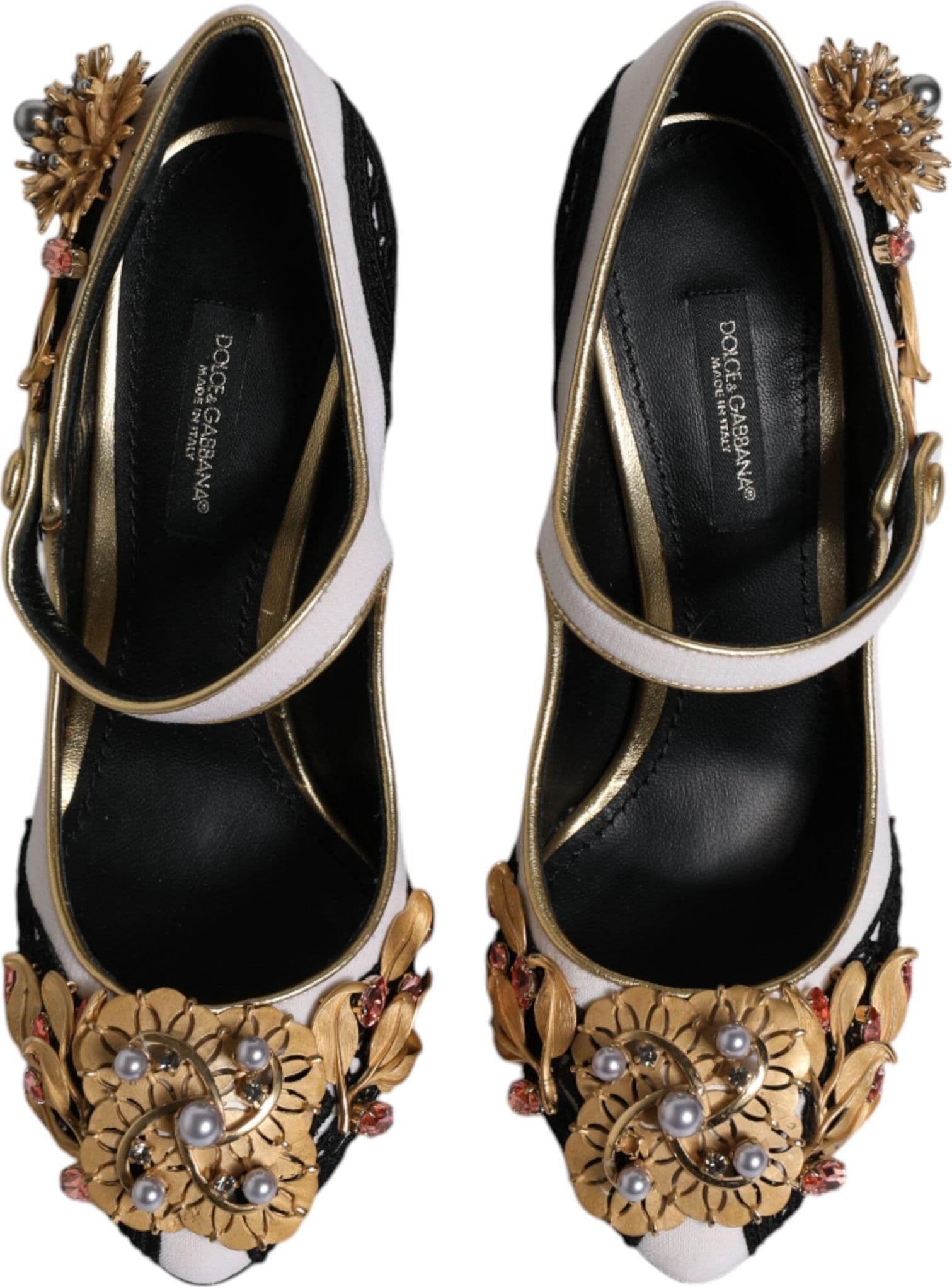 Dolce & Gabbana Multicolor Embellished Heels Pumps Shoes - 2