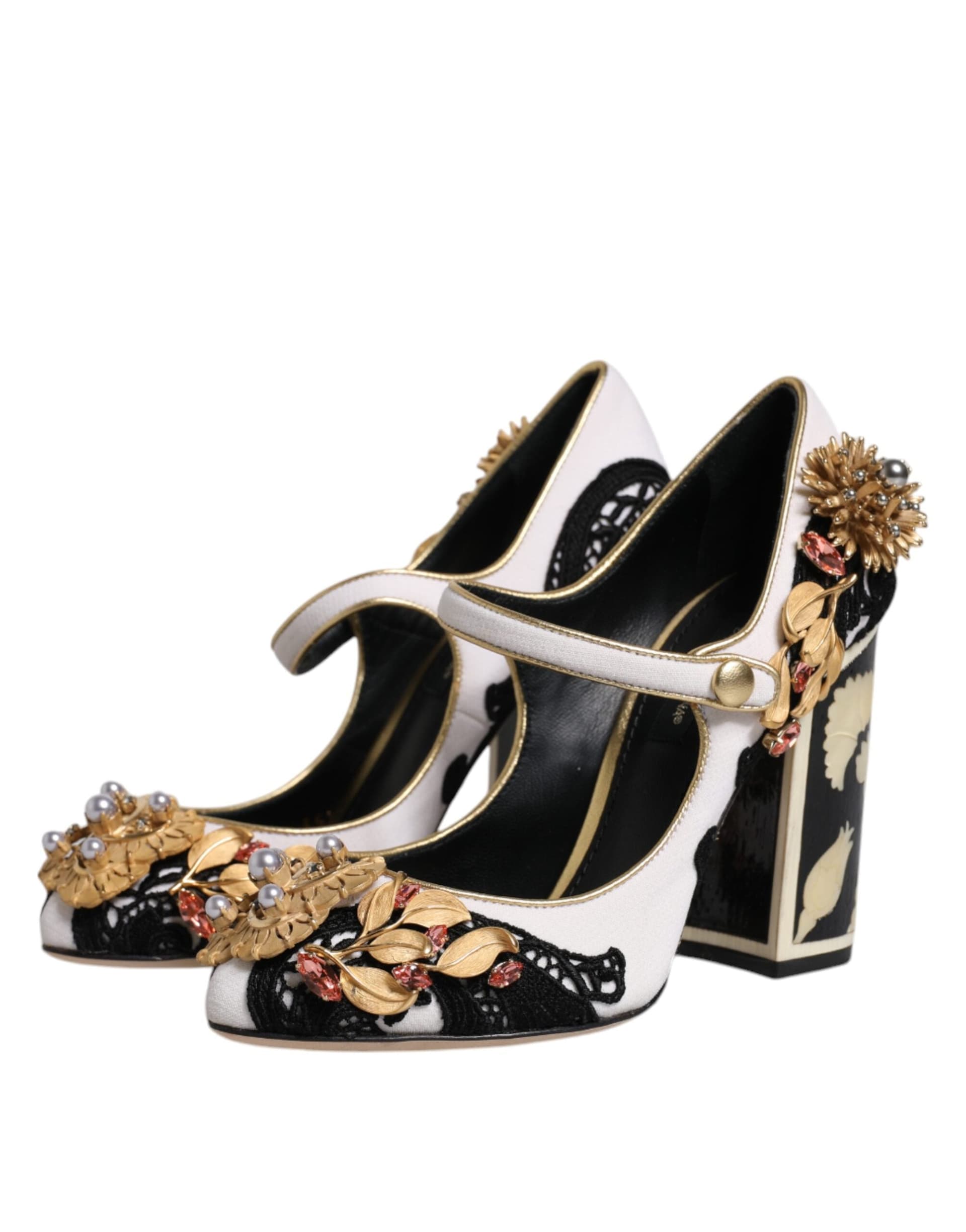 Dolce & Gabbana Multicolor Embellished Heels Pumps Shoes - 3