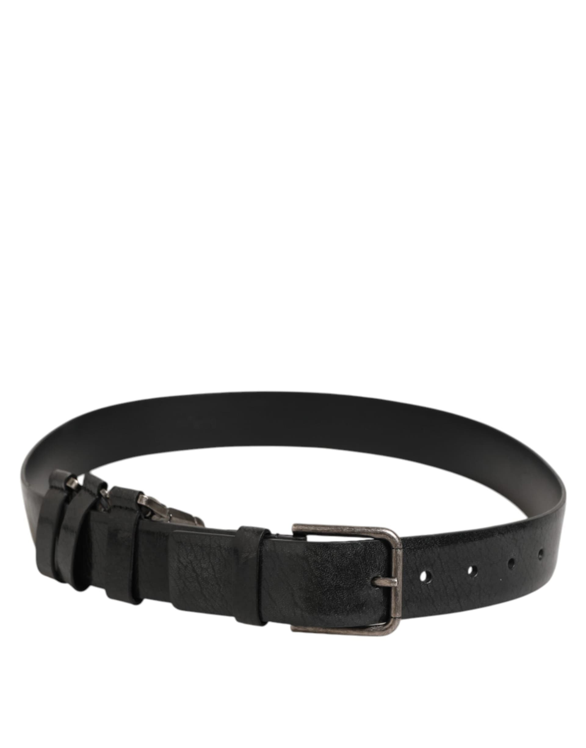 Dolce & Gabbana Black Key Ring Clip Attachments Buckle Belt - 5