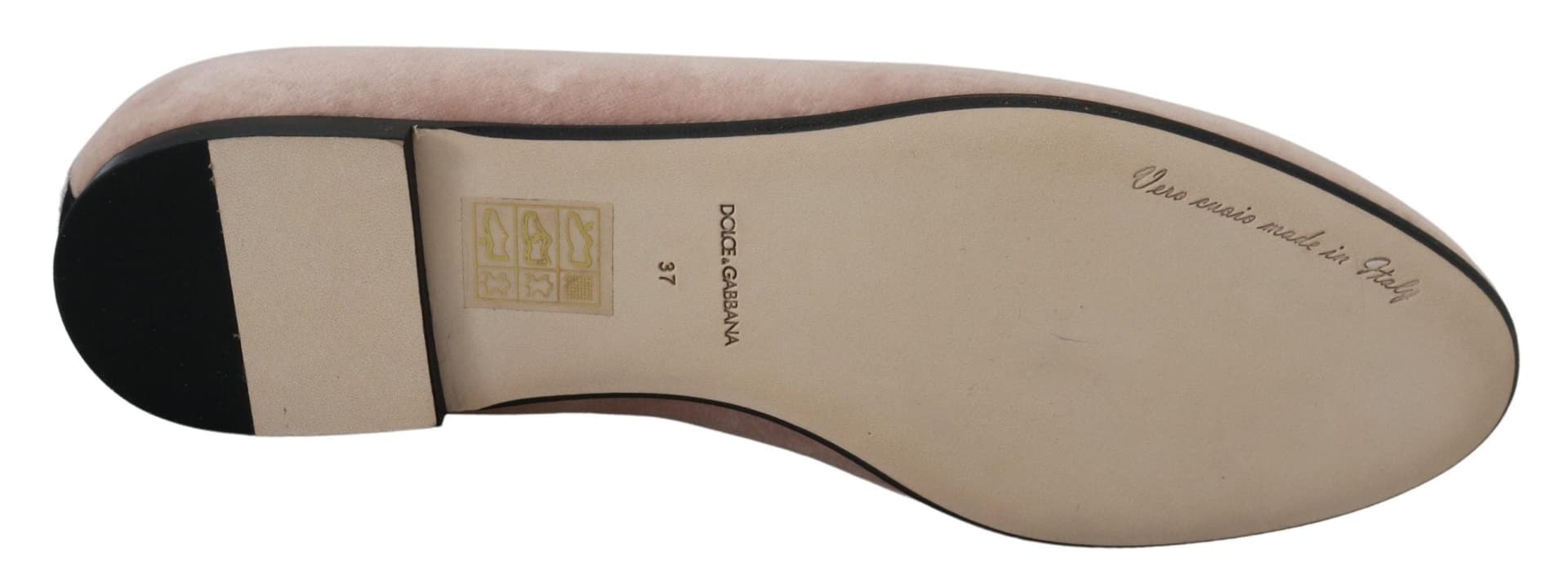 Dolce & Gabbana Pink Velvet Slip Ons Loafers Flats Shoes - 5