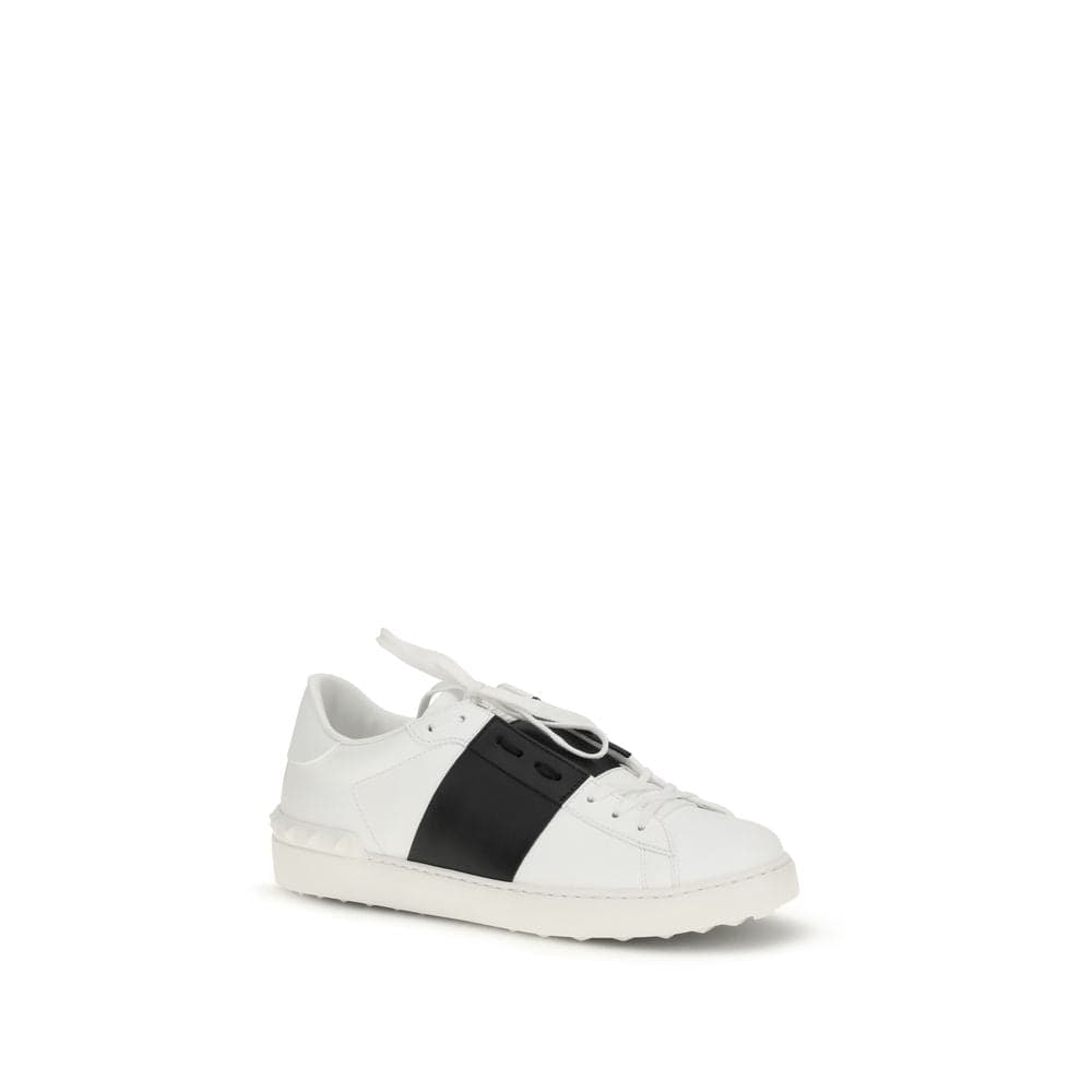 Valentino Garavani White Calf Leather Bos Taurus Low Top Sneakers - 2