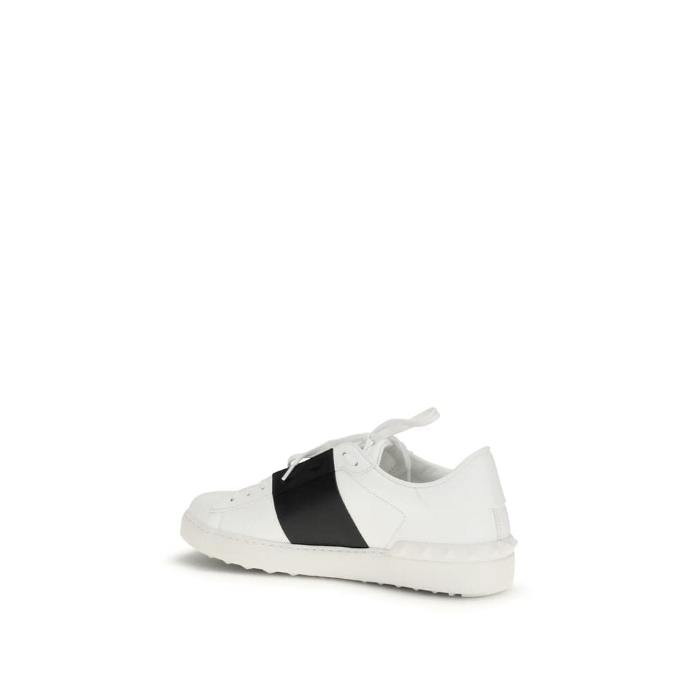 Valentino Garavani White Calf Leather Bos Taurus Low Top Sneakers - 3
