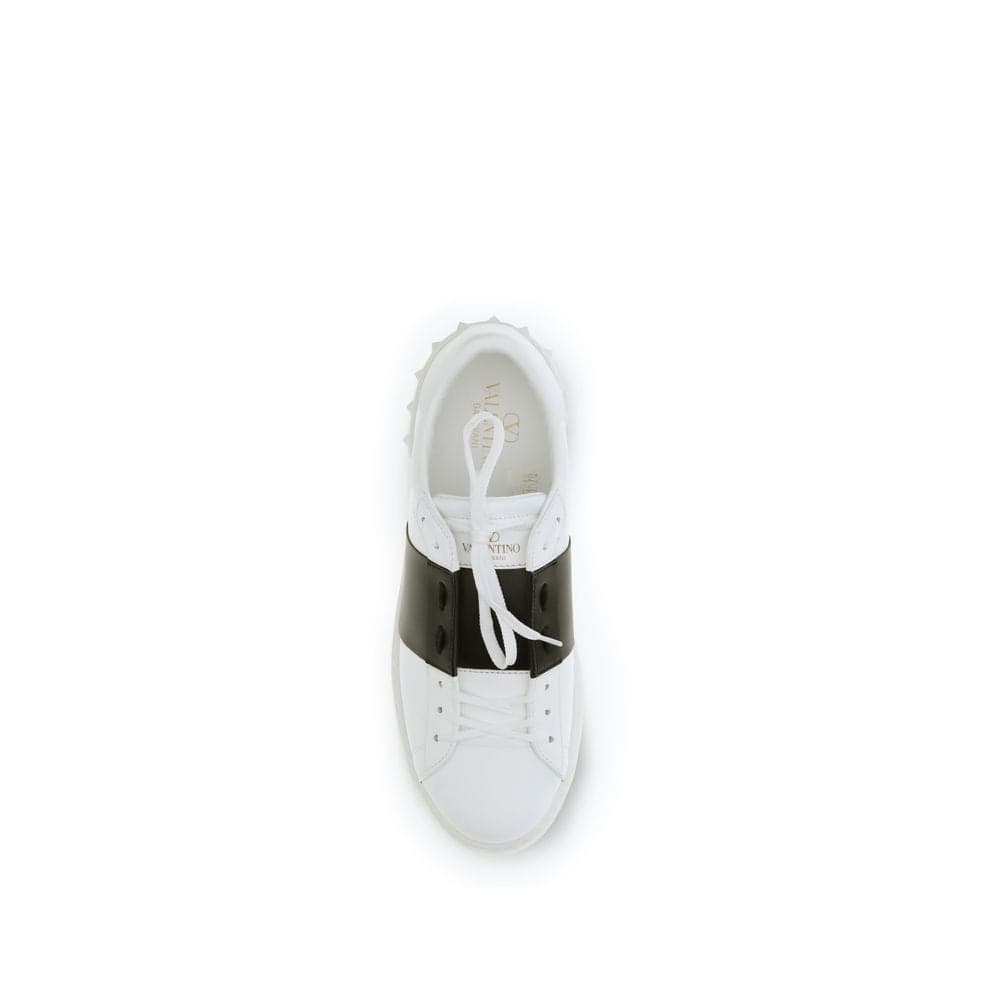 Valentino Garavani White Calf Leather Bos Taurus Low Top Sneakers - 4
