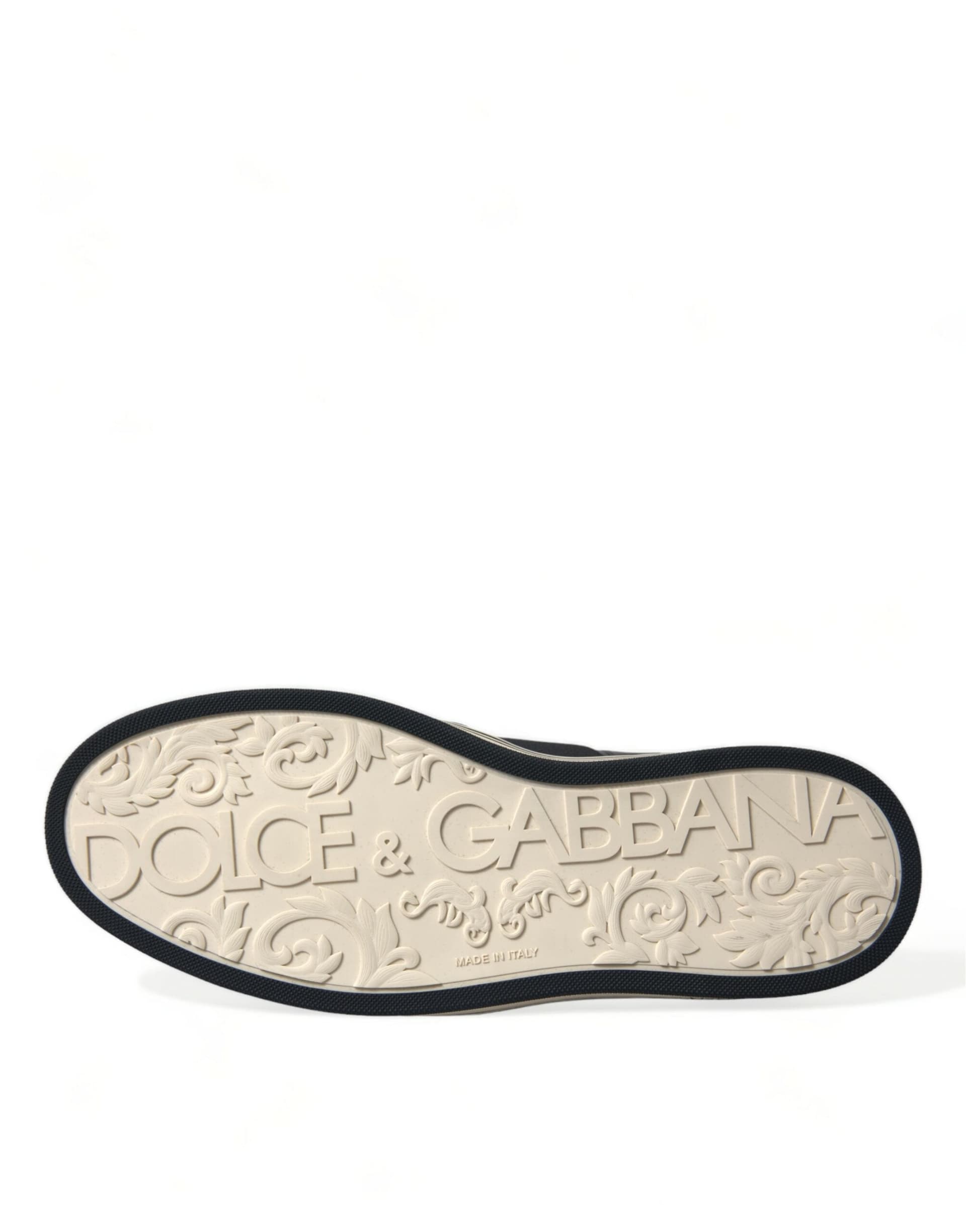 Dolce & Gabbana Black Croc Exotic Leather Sneakers Shoes - 7