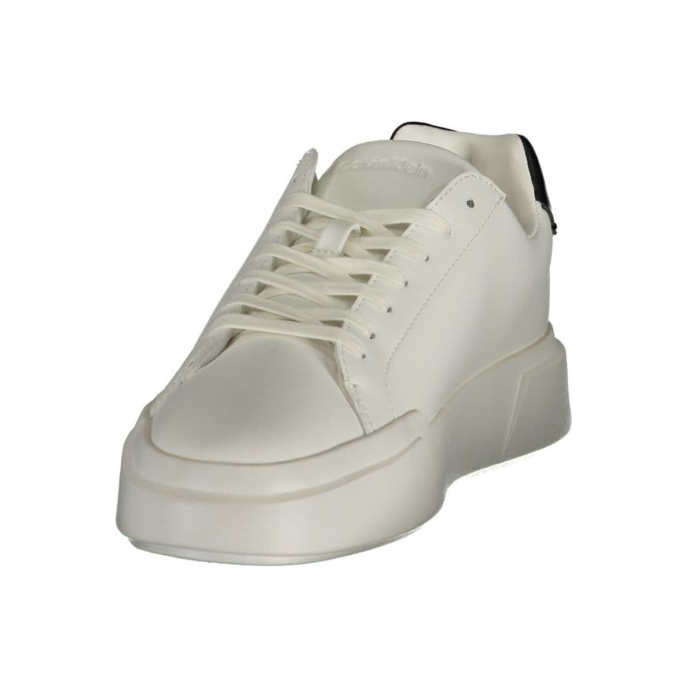 Calvin Klein White Polyurethane Women's Sneaker - 3