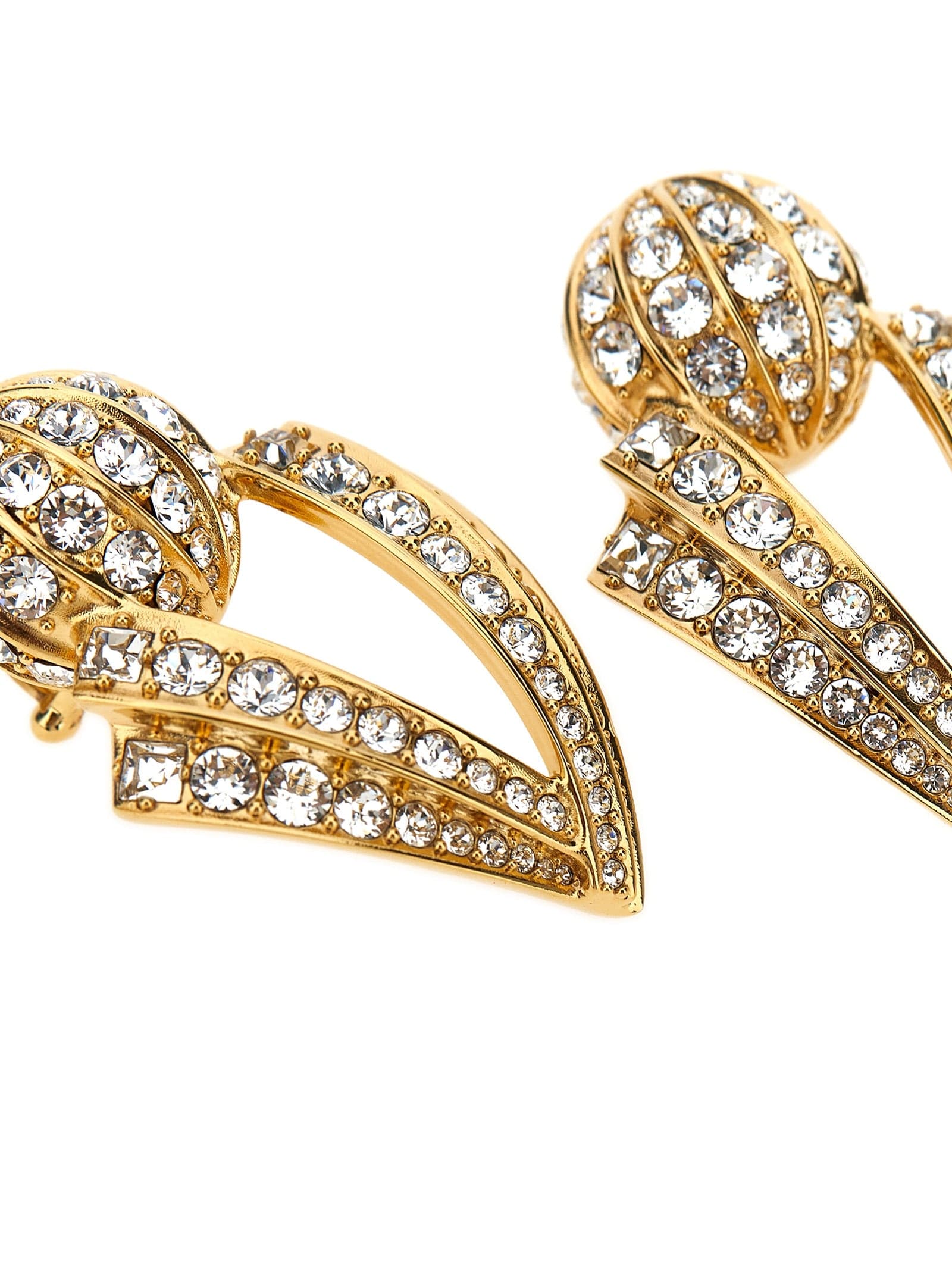 Valentino Garavani Gold Brass Earrings - 3