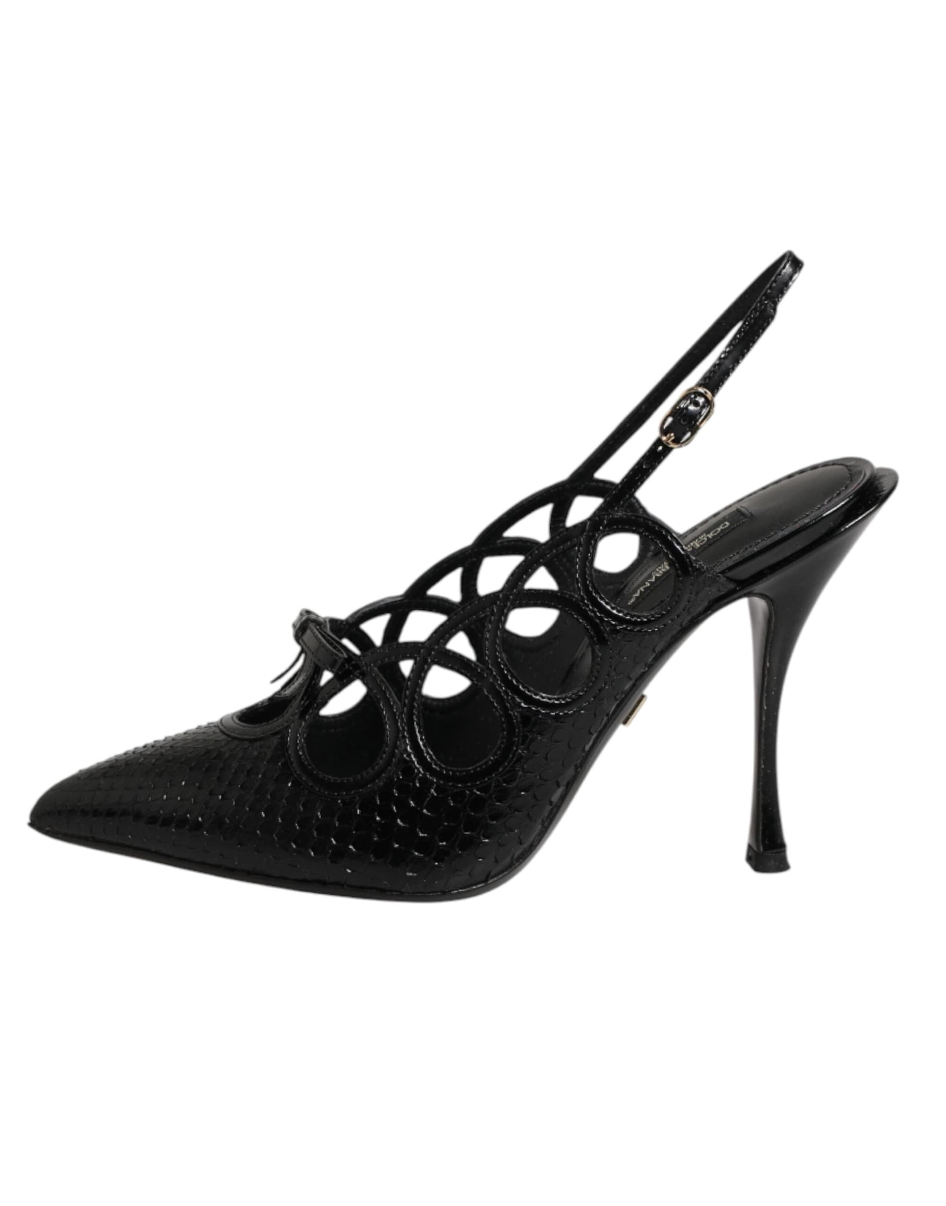 Dolce & Gabbana Leather High Heels Slingback Shoes - 6
