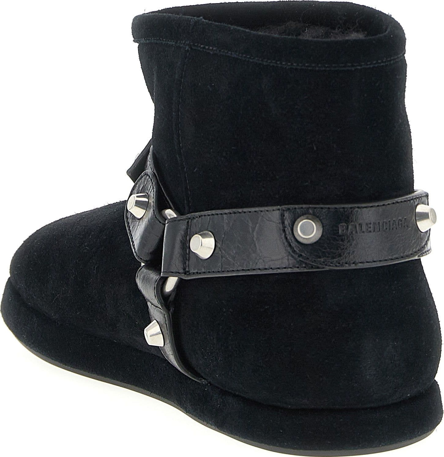 Balenciaga Black Calfskin Ankle Boots - 3