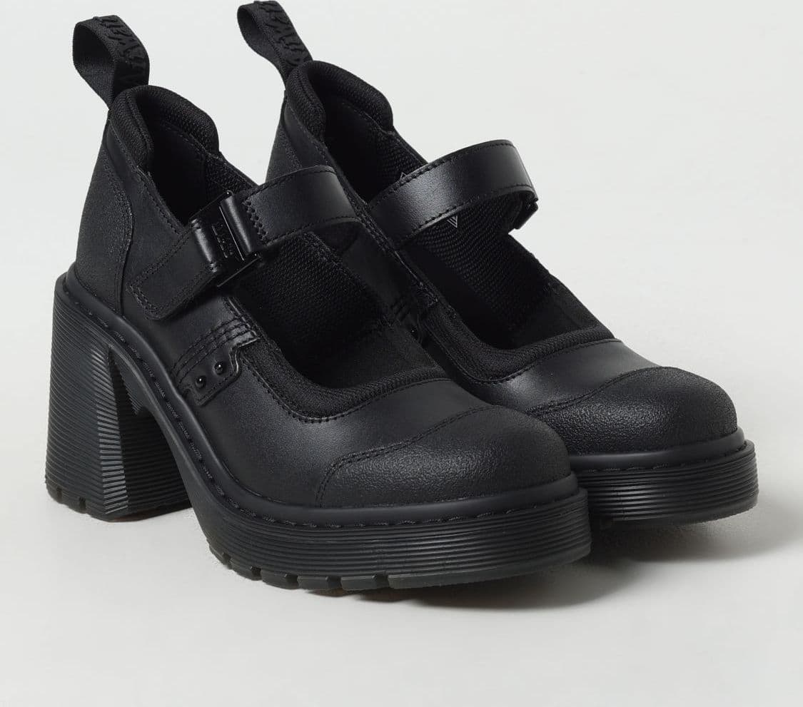 Dr. Martens Black Leather Platform Pumps - 2