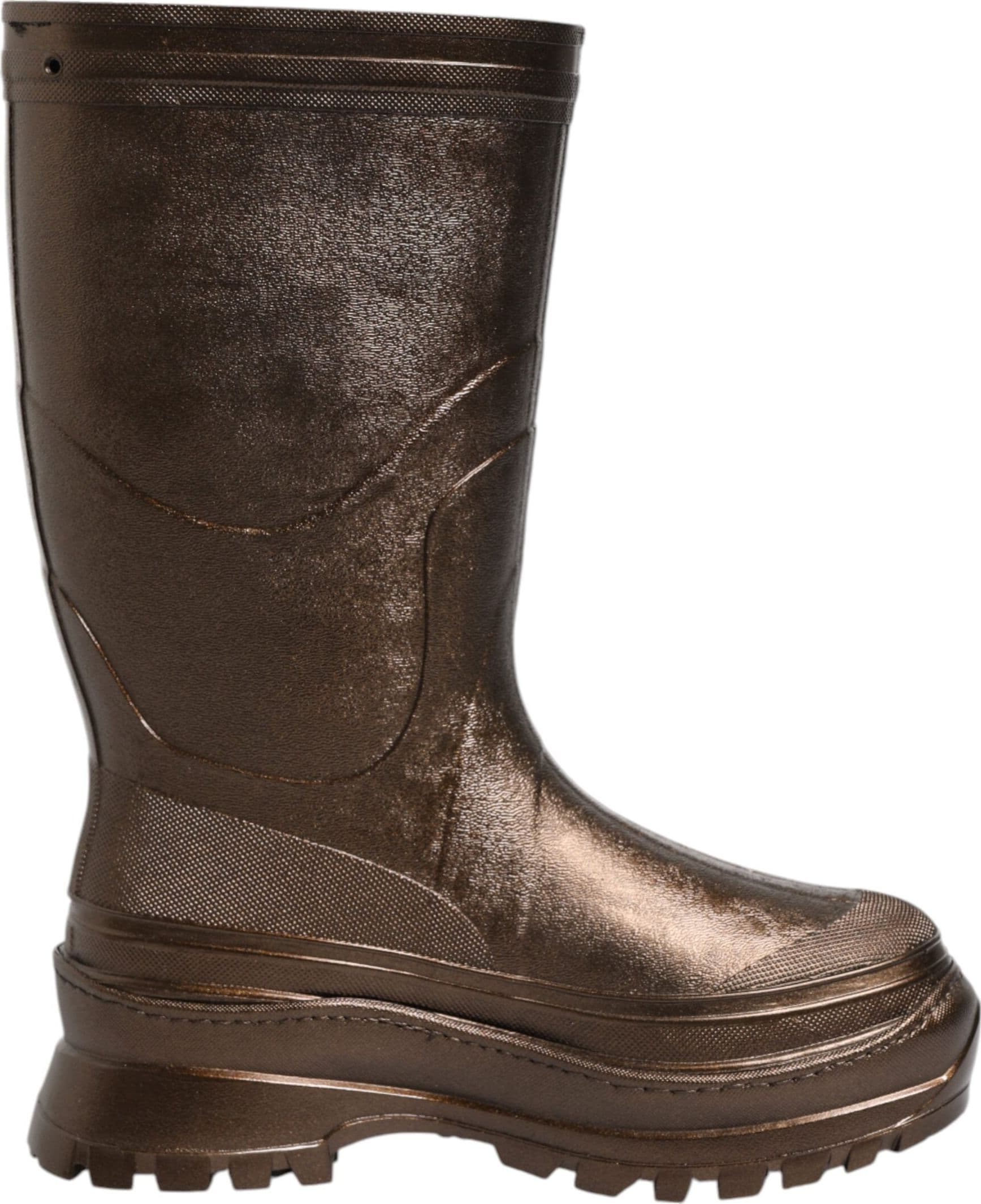 Dolce & Gabbana Metallic Bronze Pull On Rain Boots Shoes - 7
