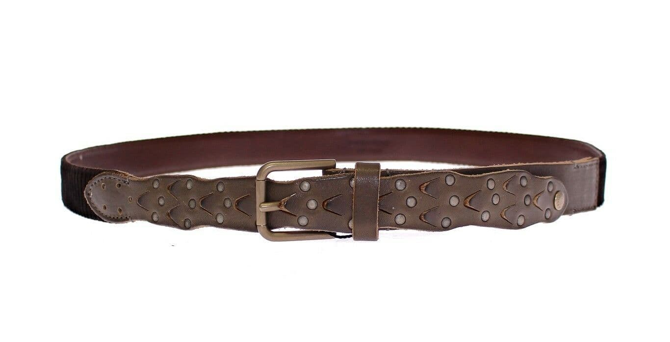 Dolce & Gabbana Brown Leather Logo Cintura Gürtel Belt - 2