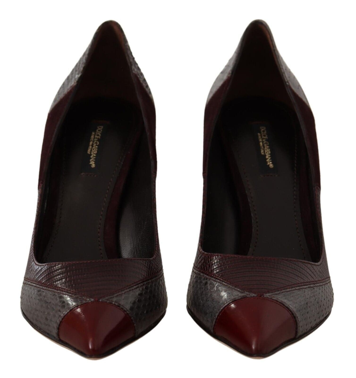 Dolce & Gabbana Multicolor Exotic Leather Heels Pumps Shoes - 2