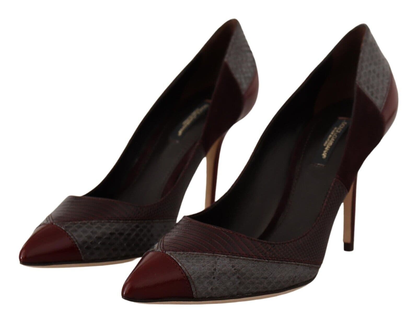 Dolce & Gabbana Multicolor Exotic Leather Heels Pumps Shoes - 3