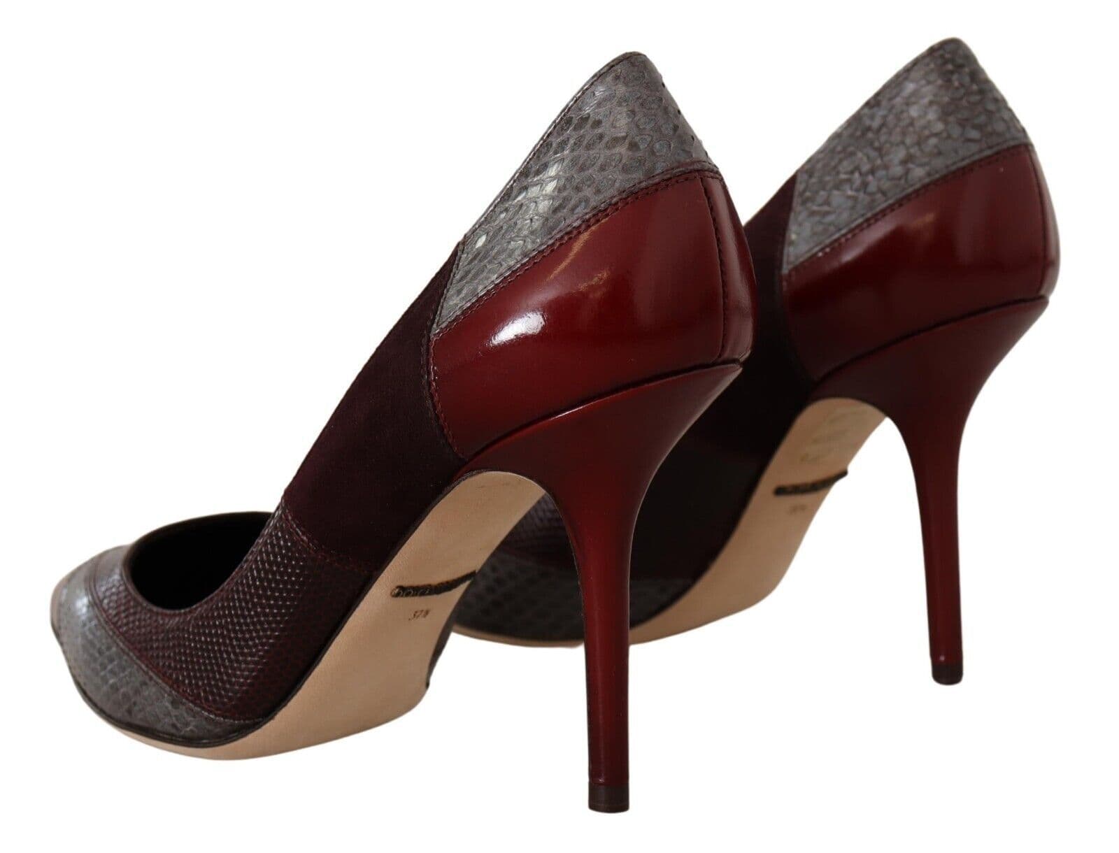 Dolce & Gabbana Multicolor Exotic Leather Heels Pumps Shoes - 4