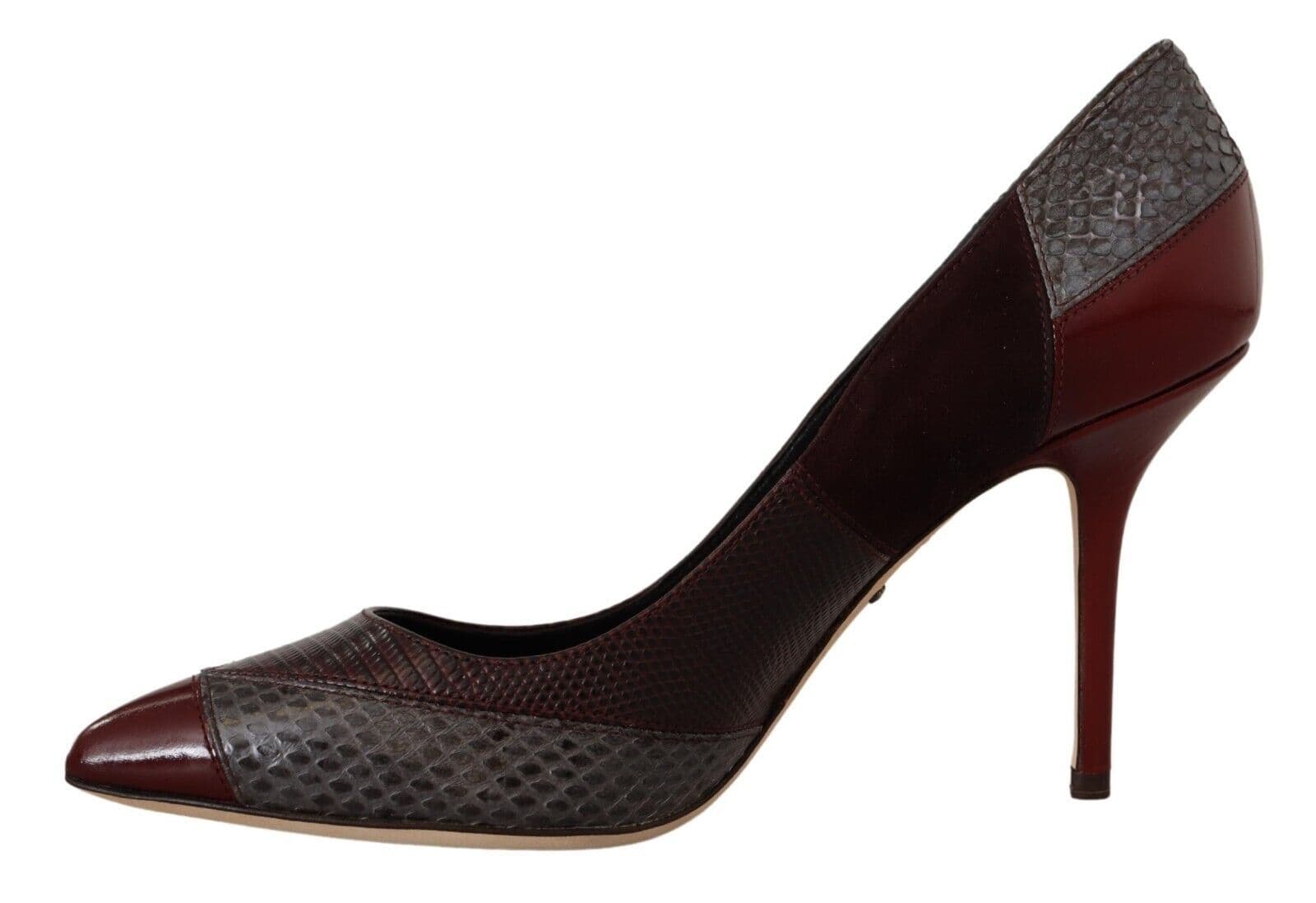 Dolce & Gabbana Multicolor Exotic Leather Heels Pumps Shoes - 5