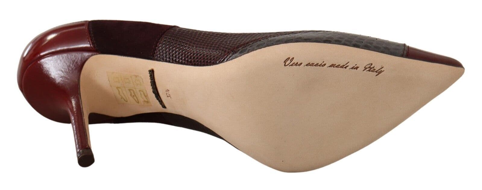 Dolce & Gabbana Multicolor Exotic Leather Heels Pumps Shoes - 6