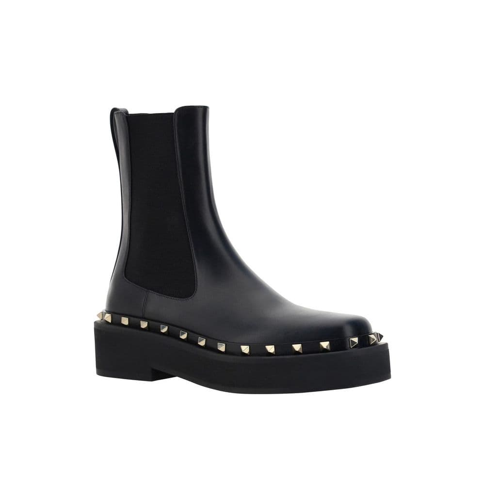 Valentino Garavani Black Calfskin Chelsea Boots - 2