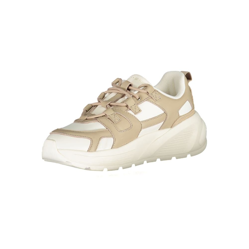Tommy Hilfiger Bianco Polyurethane Women Sneaker - 3