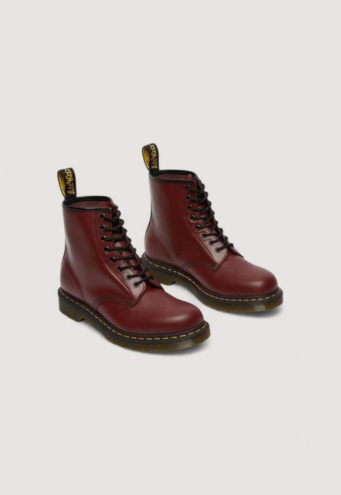 Dr. Martens Bordeaux Leather Lace-Up Boots - 4