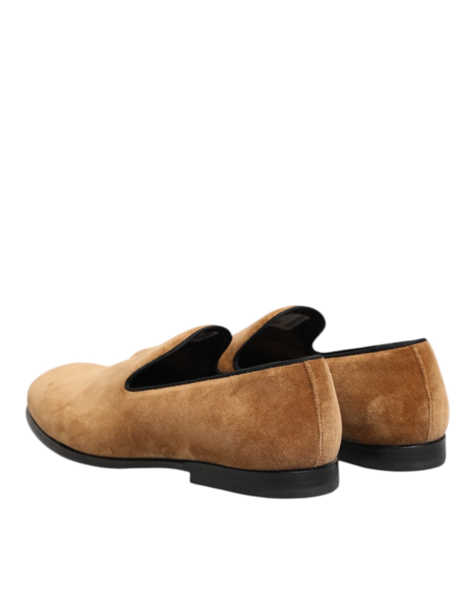 Dolce & Gabbana Brown Suede Slip On Men Loafers Formal Shoes - 4