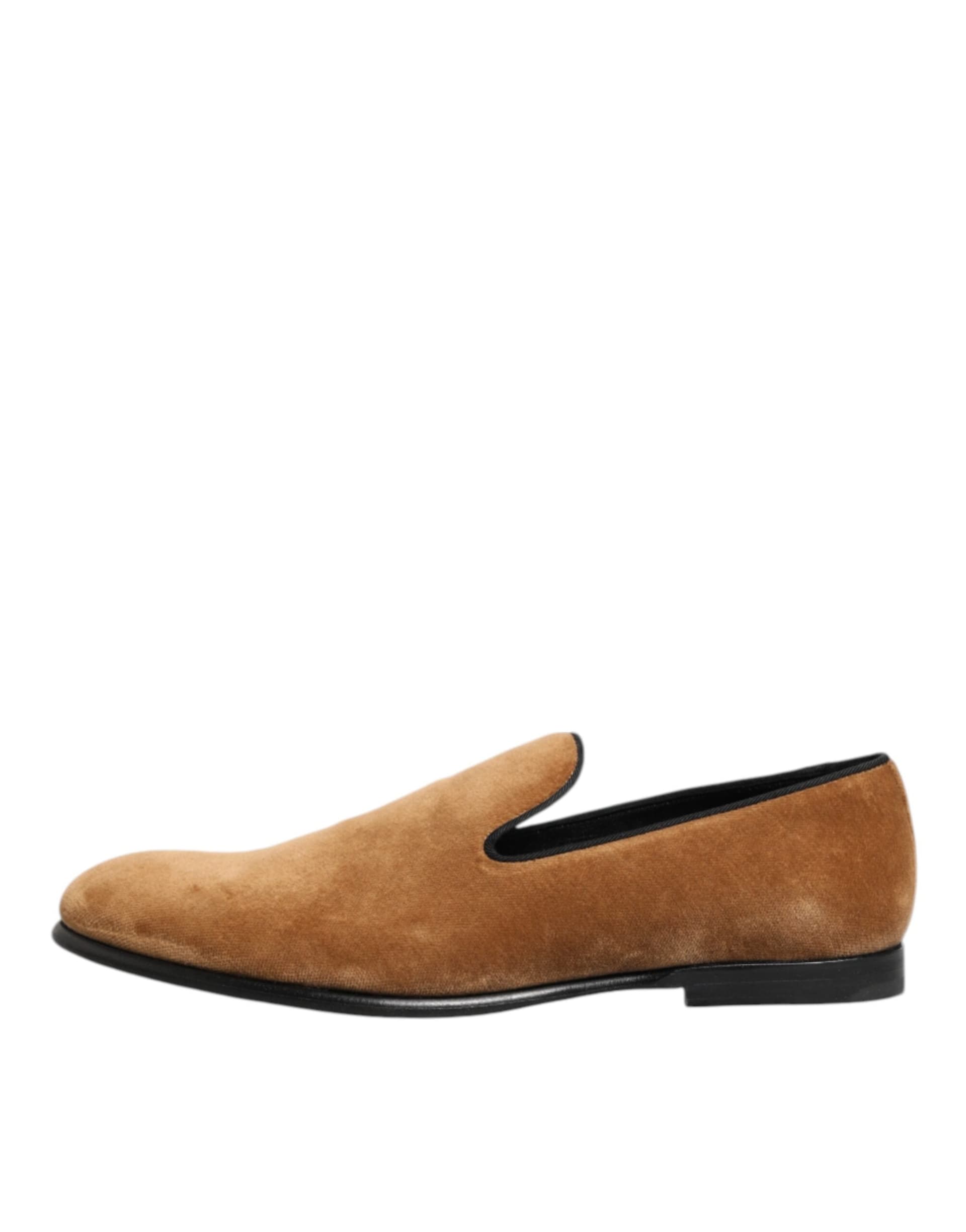 Dolce & Gabbana Brown Suede Slip On Men Loafers Formal Shoes - 5