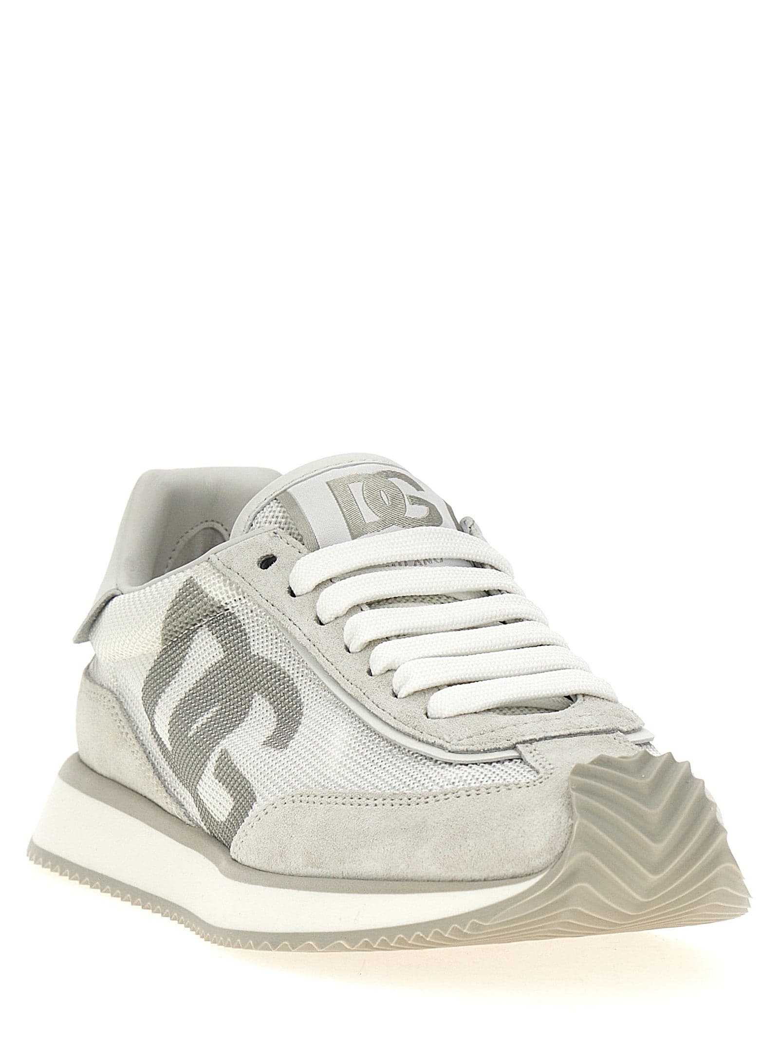 Dolce & Gabbana White Calfskin Athletic Sneakers - 2