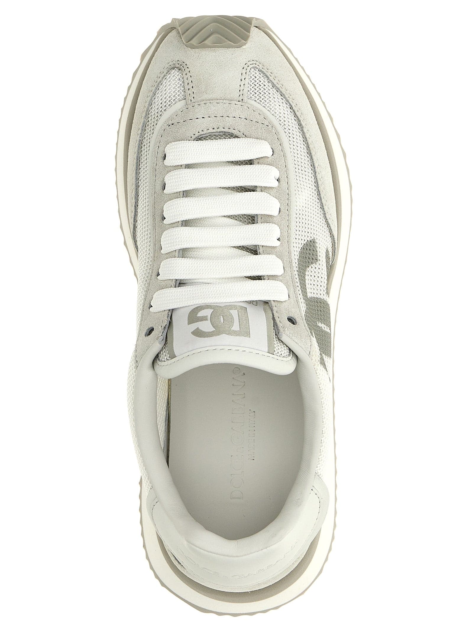 Dolce & Gabbana White Calfskin Athletic Sneakers - 4