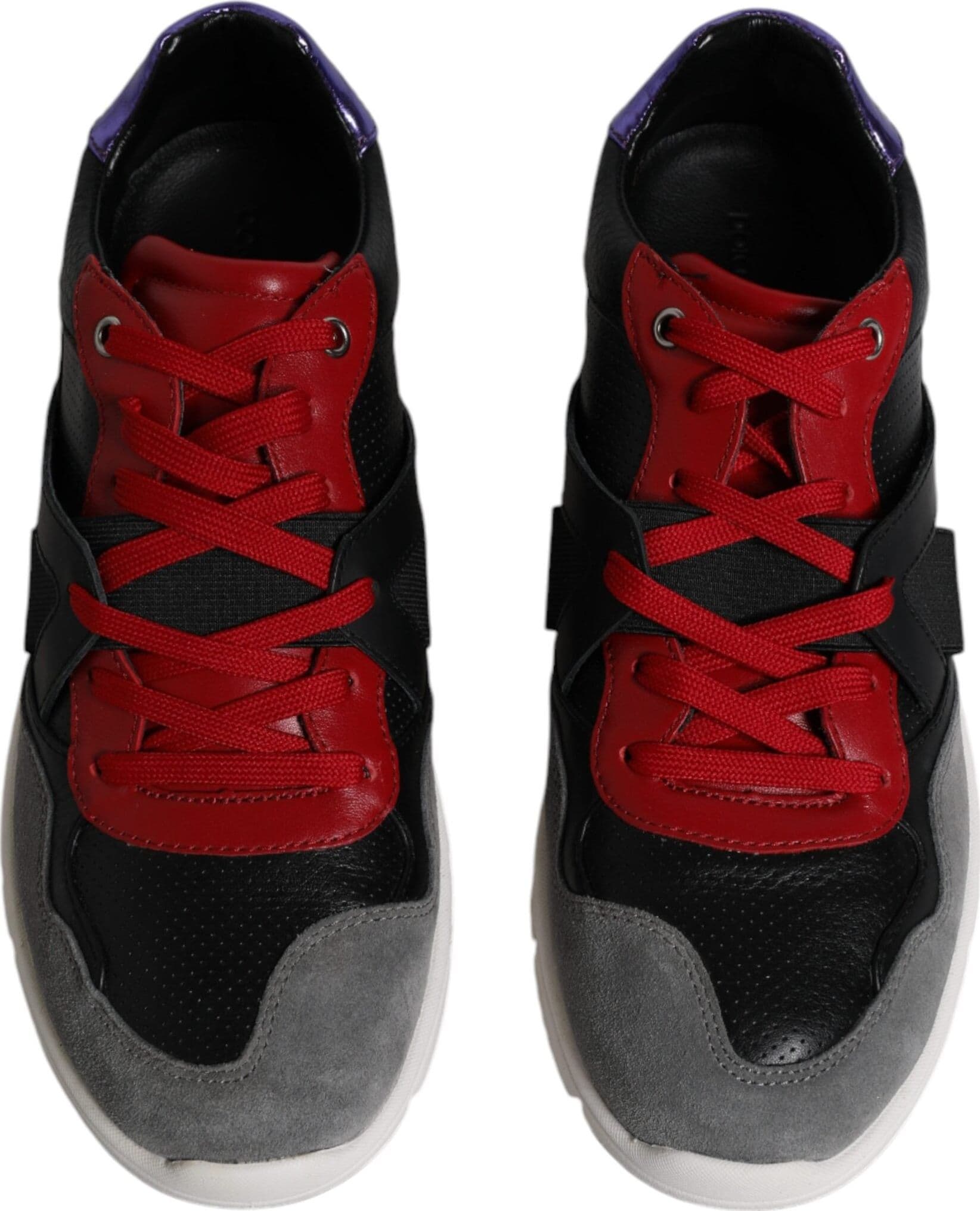 Dolce & Gabbana Multicolor Leather Suede Low Top Sneakers Shoes - 2