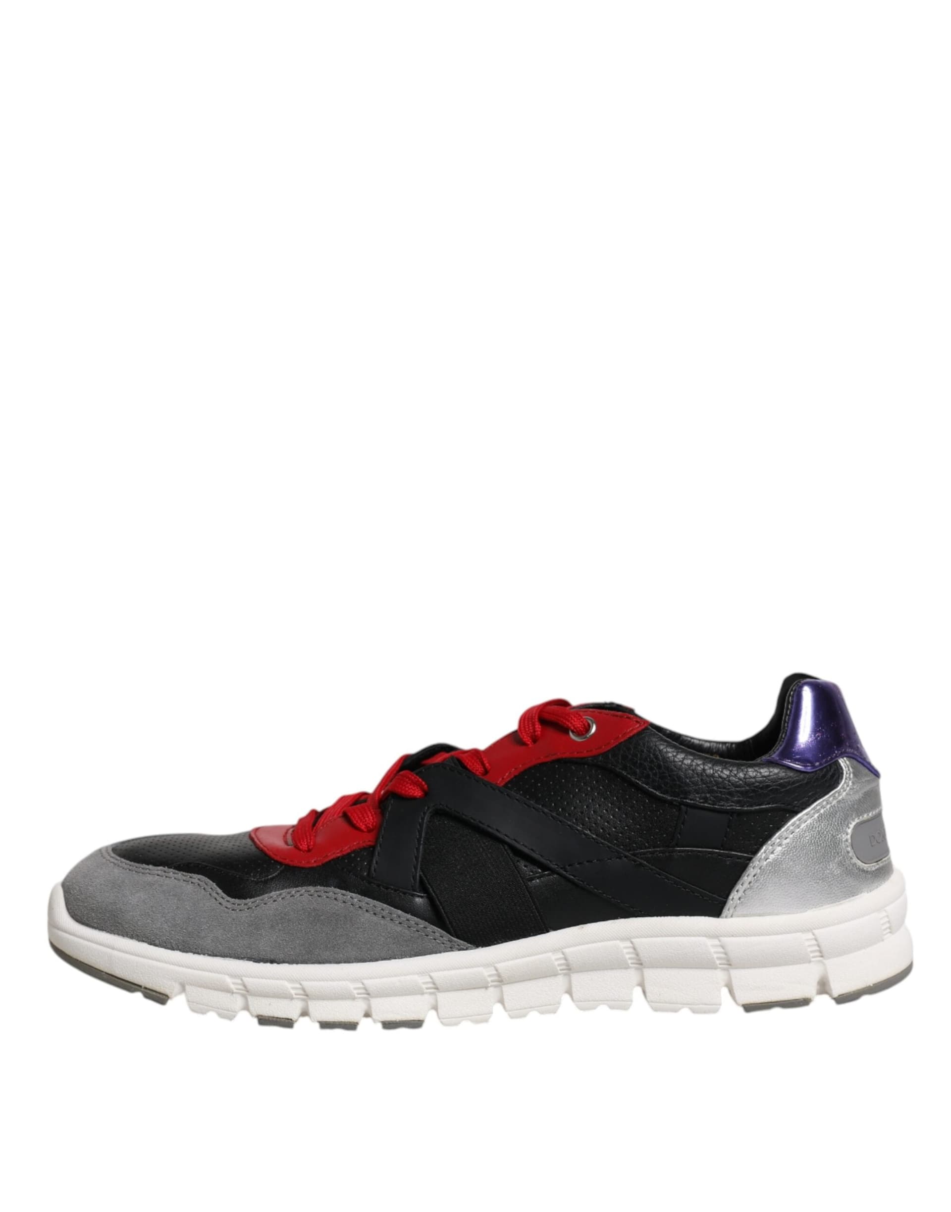 Dolce & Gabbana Multicolor Leather Suede Low Top Sneakers Shoes - 5