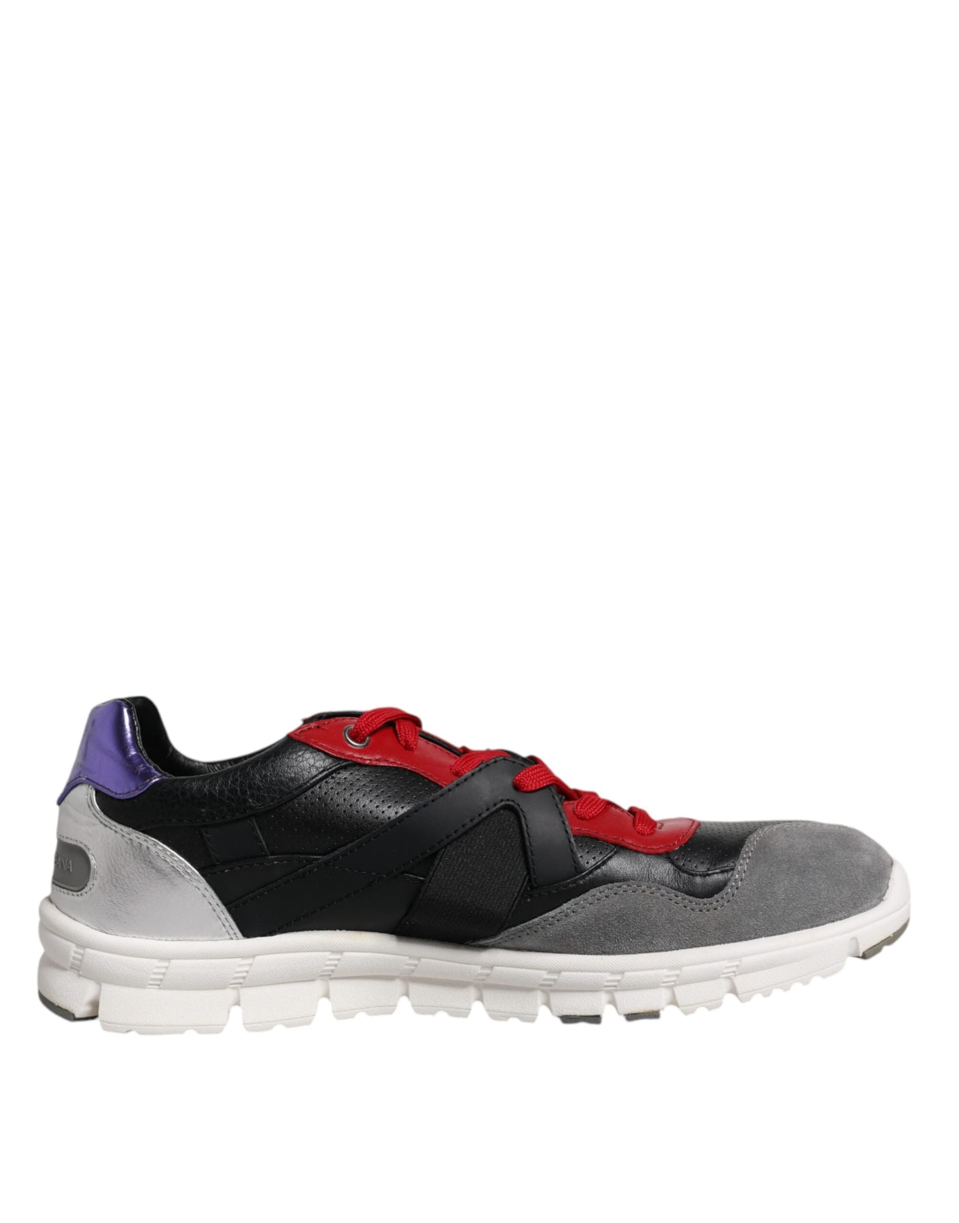Dolce & Gabbana Multicolor Leather Suede Low Top Sneakers Shoes - 6